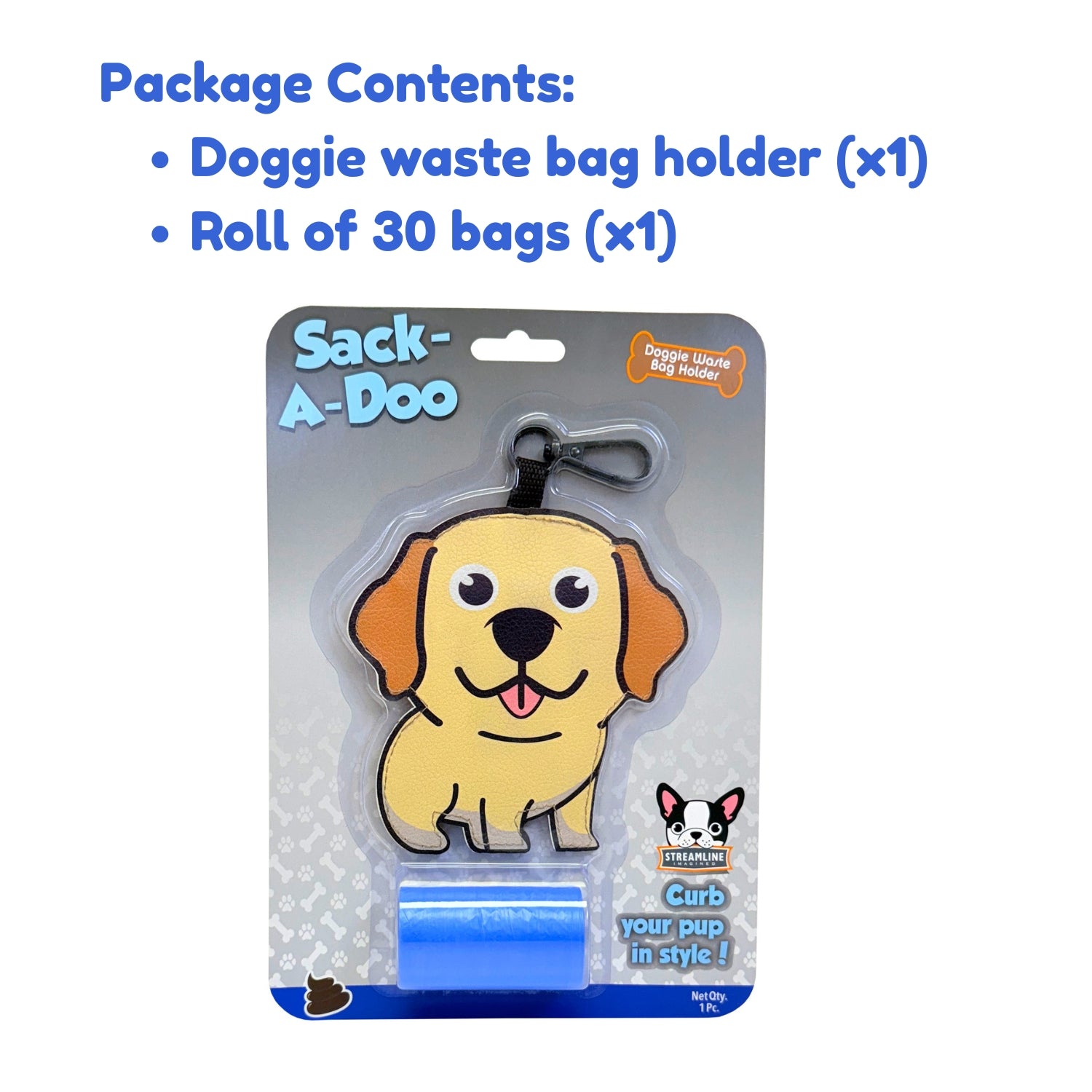 Sack-A-Doo - Dog Shaped Poop Bags