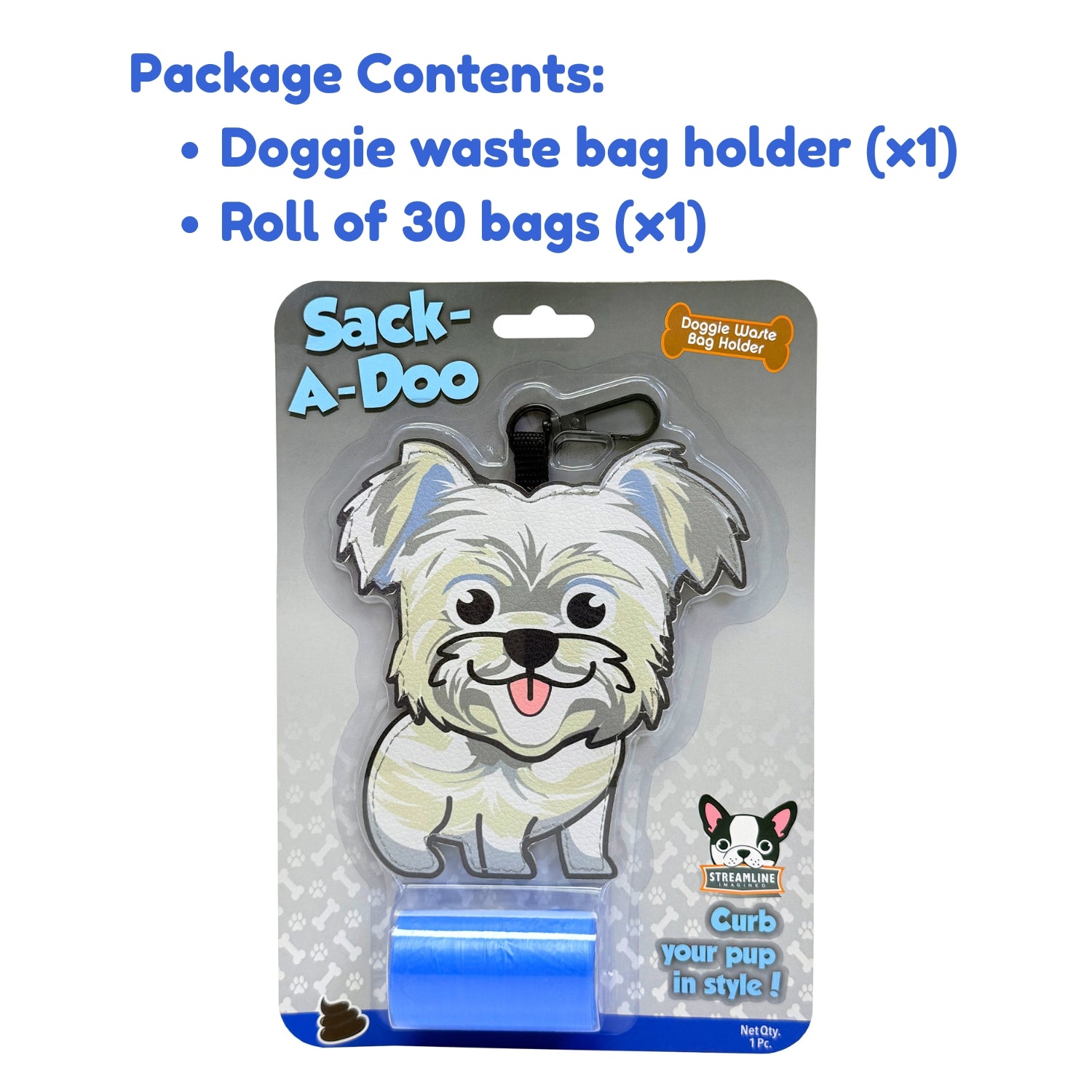 Sack-A-Doo - Dog Shaped Poop Bags