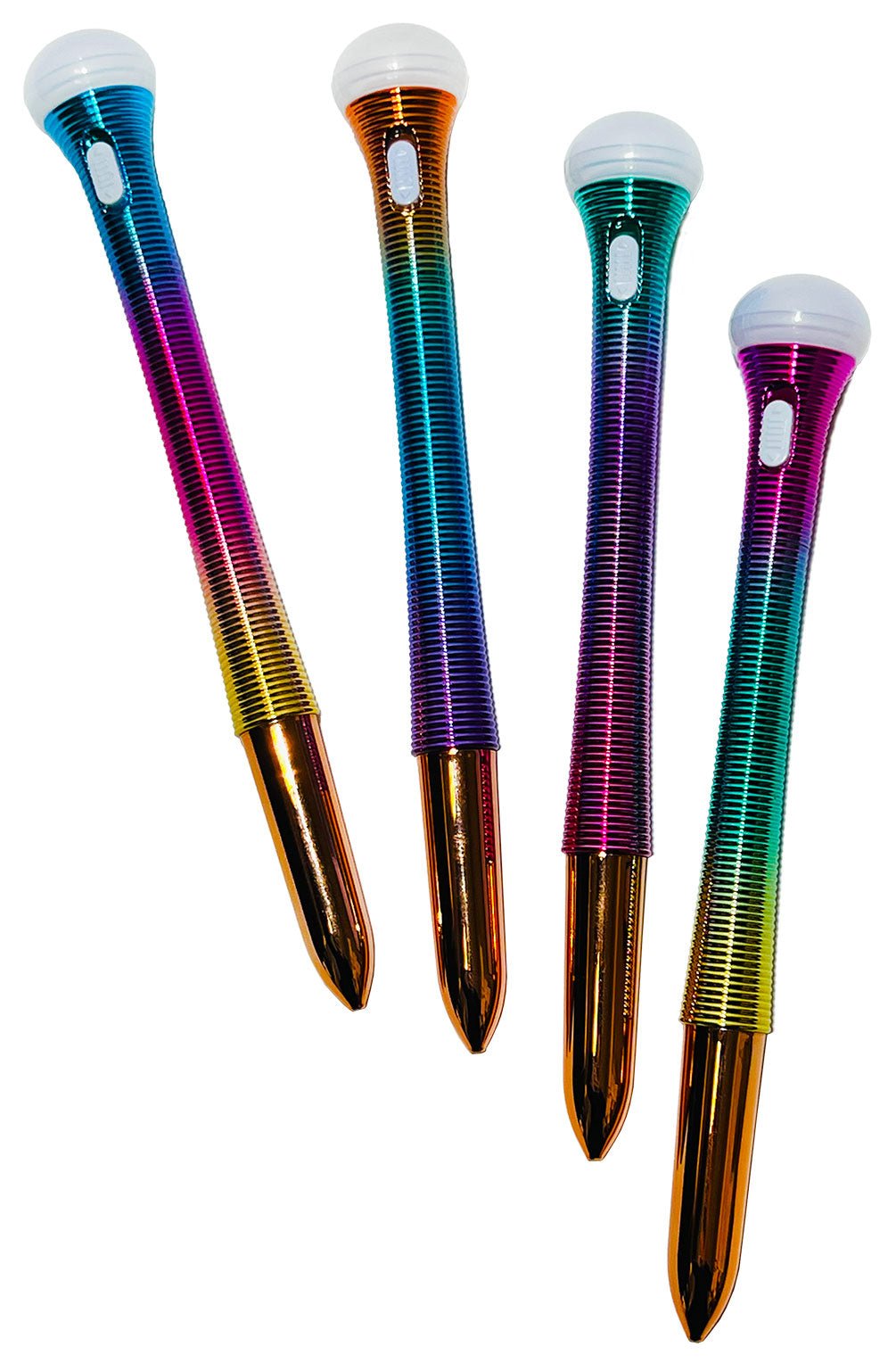 Rainbow LED Light Up Pen, 4 Pack