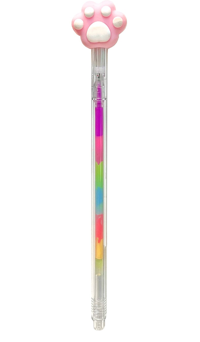 Cat Paw Rainbow Gel Pens