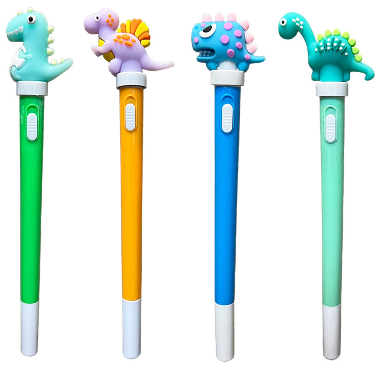 Dino Spinning LED Light Up Pens, 4 Pack