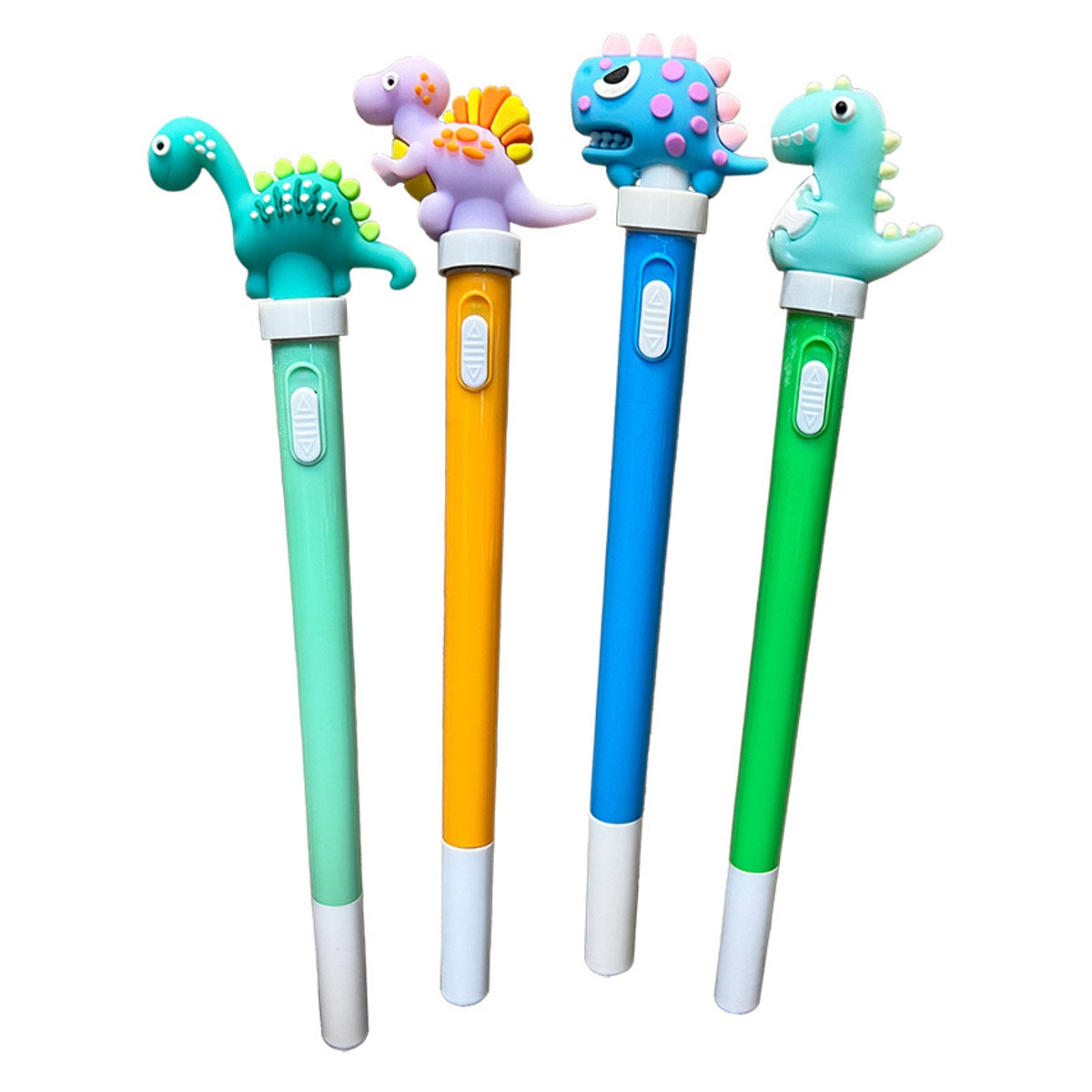 Dino Spinning LED Light Up Pens, 4 Pack