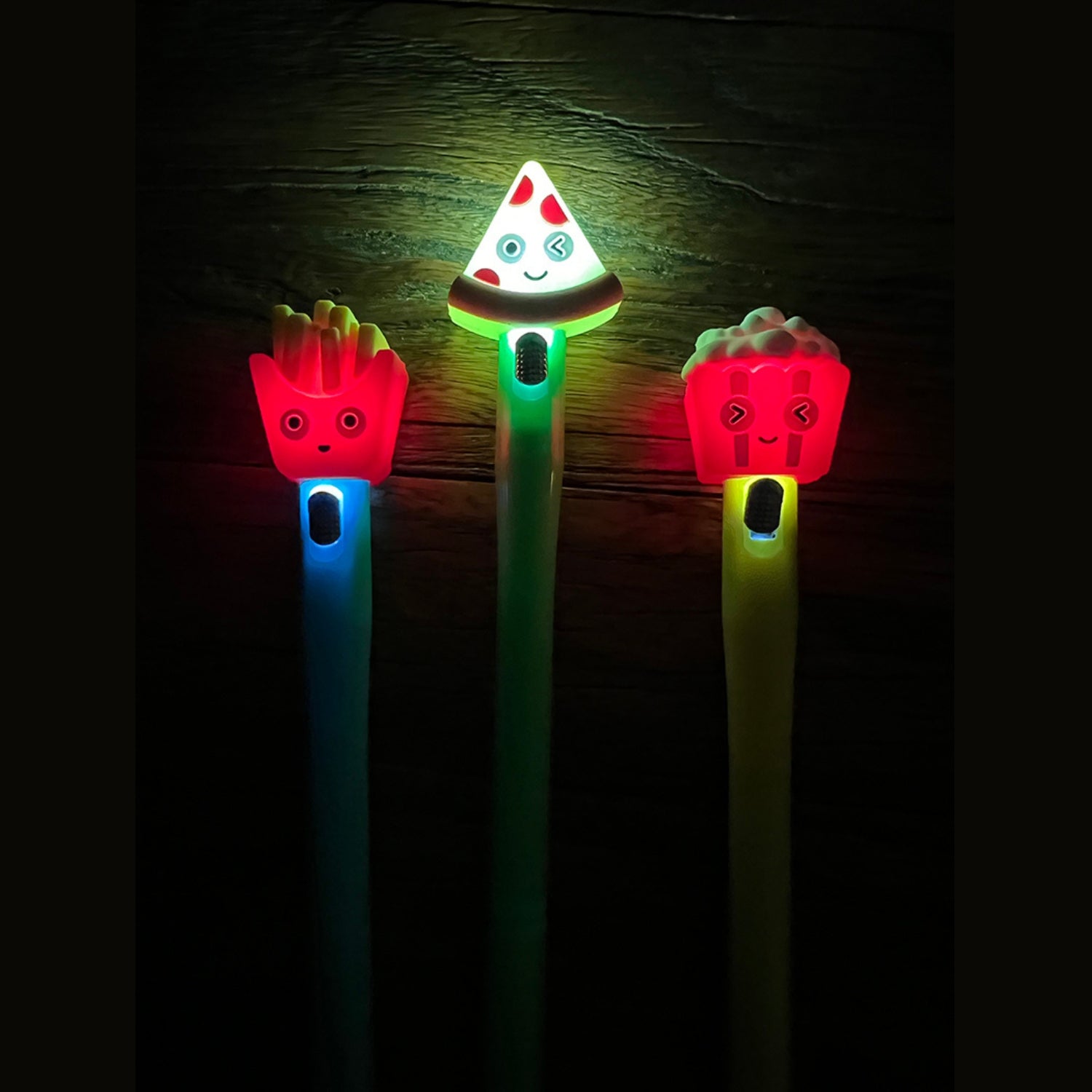 Foodie LED Light Up Pens, 3 Pack
