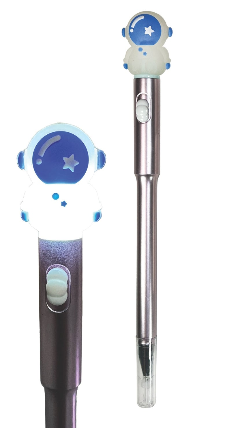 Astronaut Metallic Light Up Pens