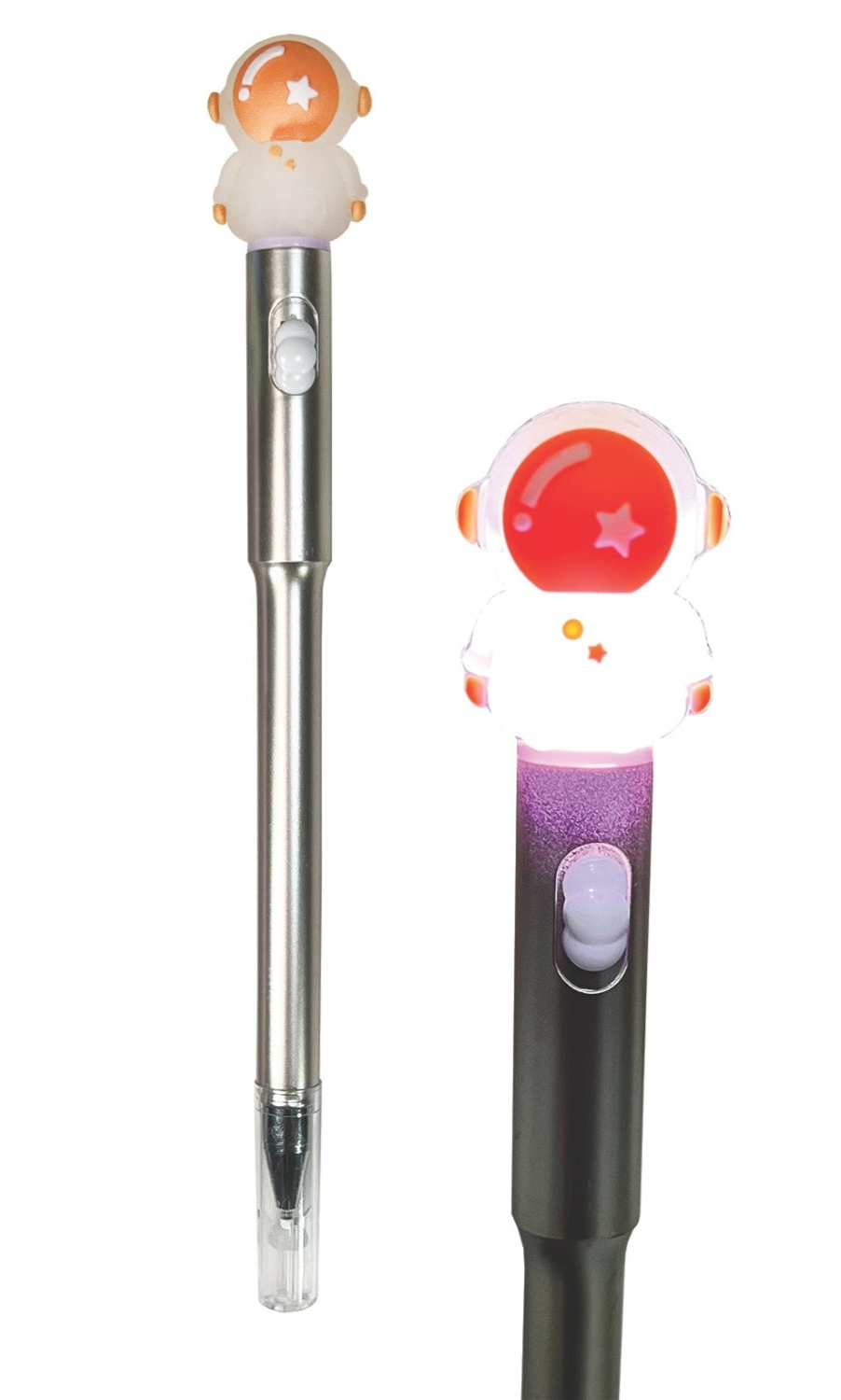 Astronaut Metallic Light Up Pens