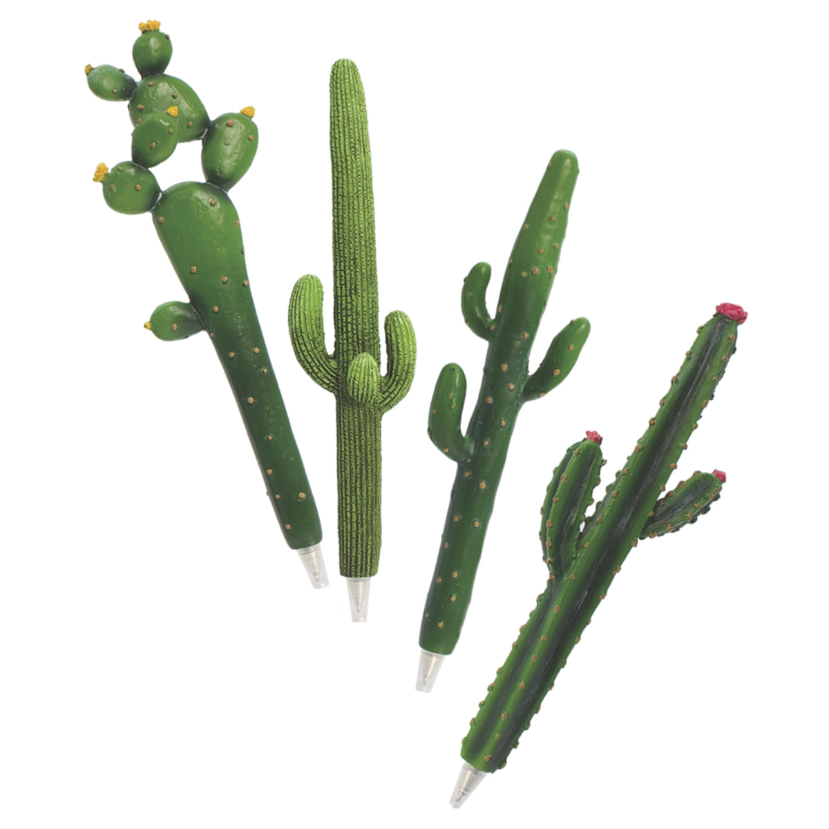 Succulent Cacti Pen, 4 Pack