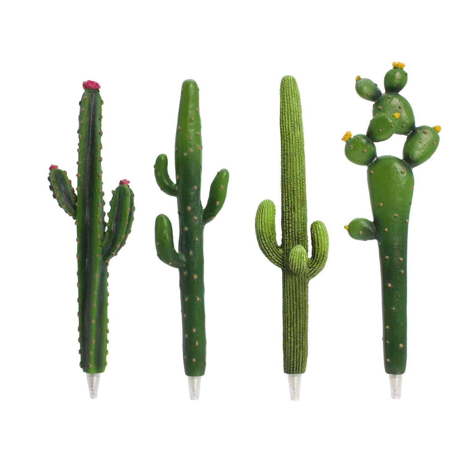 Succulent Cacti Pen, 4 Pack