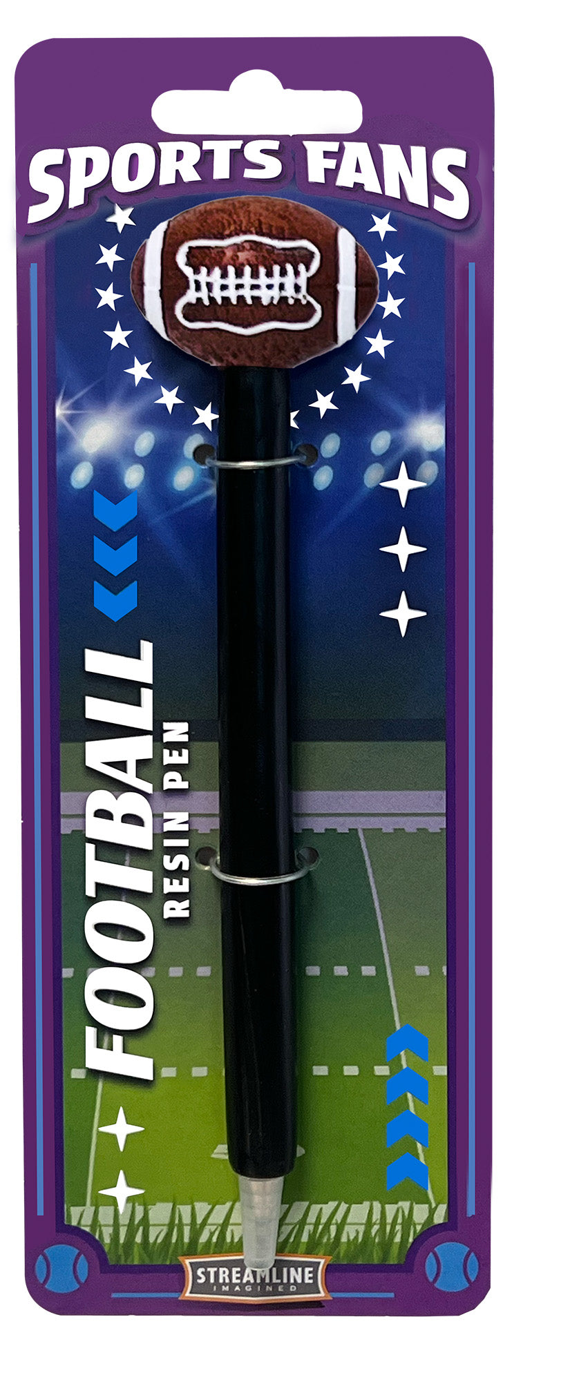 Resin Sports Pen - Football