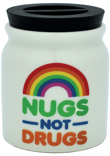 Ceramic Stash Jars - Nugs Not Drugs