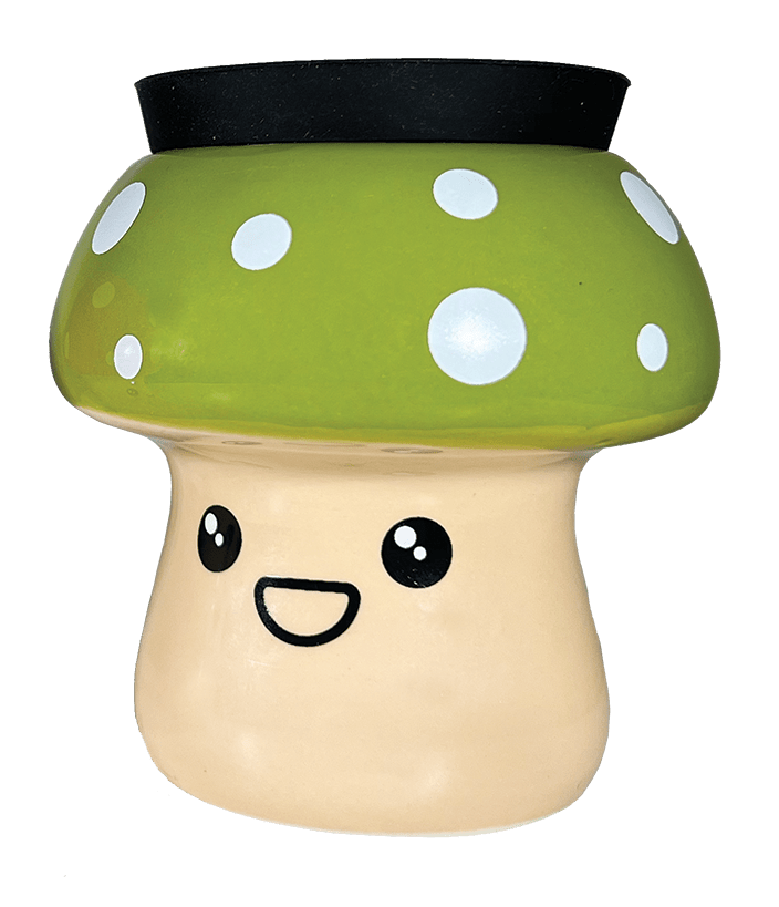 Mushroom Stash Jar - Green