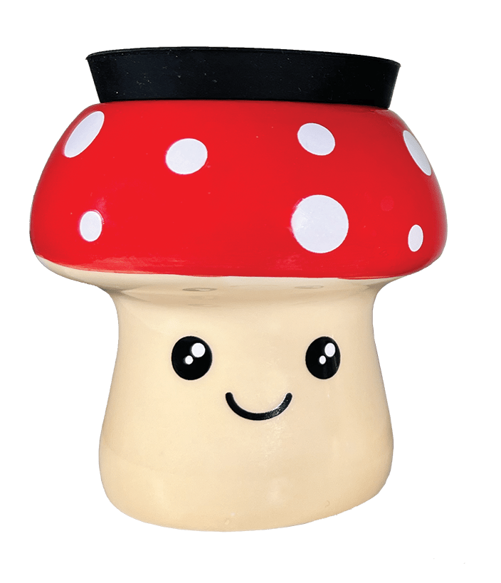 Mushroom Stash Jar - Red