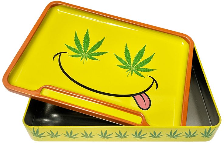 Rolling Stash Box - Smiley