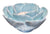 Floral Ceramic Votive Holder - Light Blue