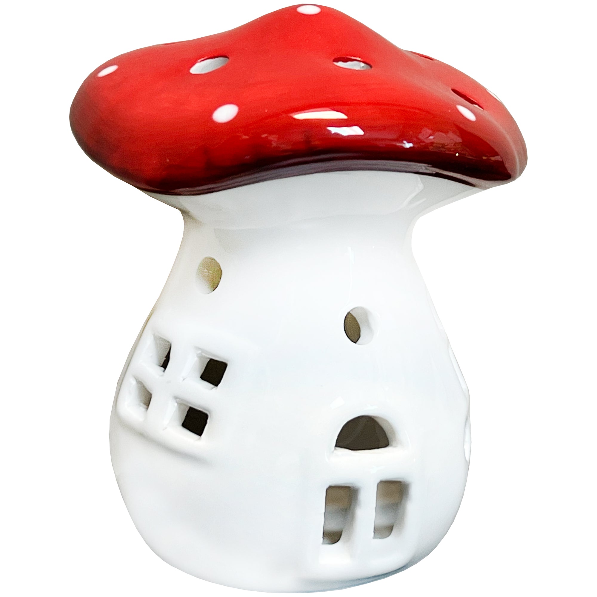 Mushroom Luminary w/ Flameless Candle