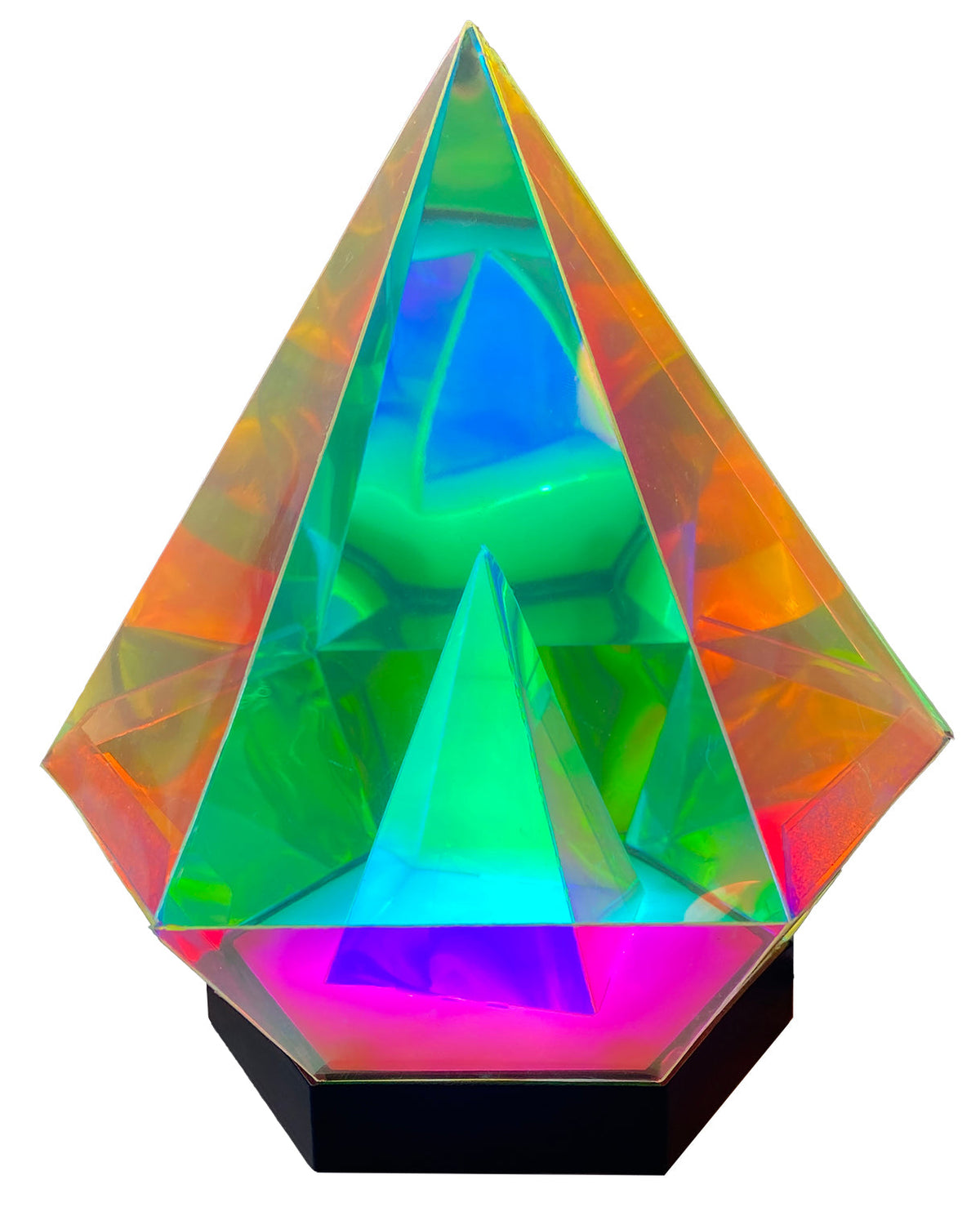 Iridescent Diamond Lamp