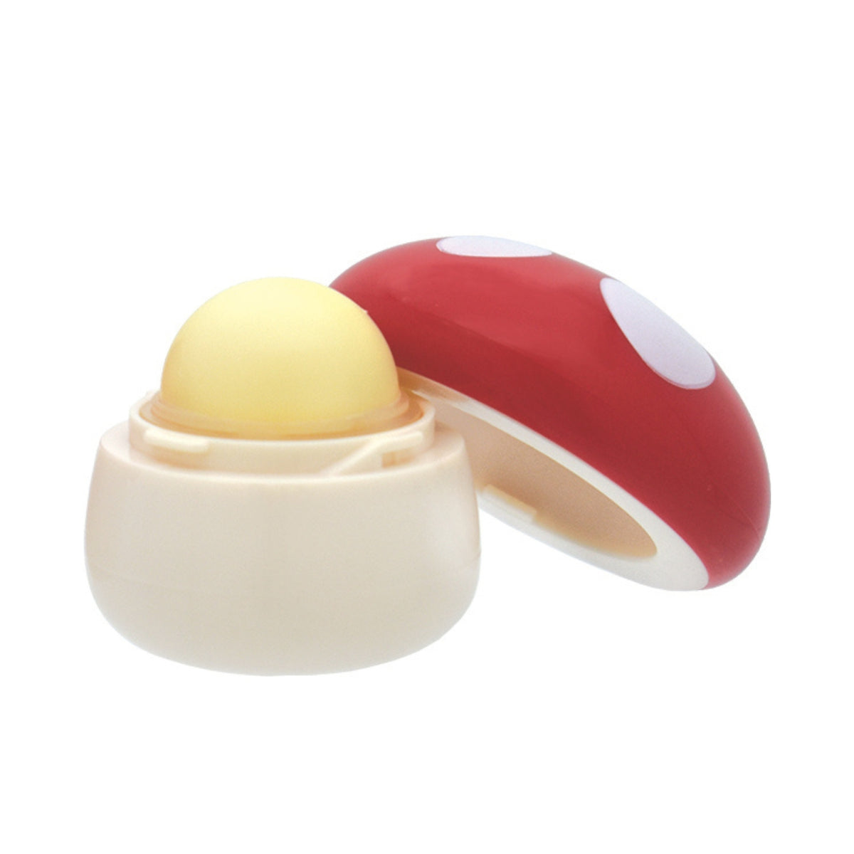 Mushroom Lip Balm, Strawberry Scented, Vitamin E, No Parabens, 2 Pack