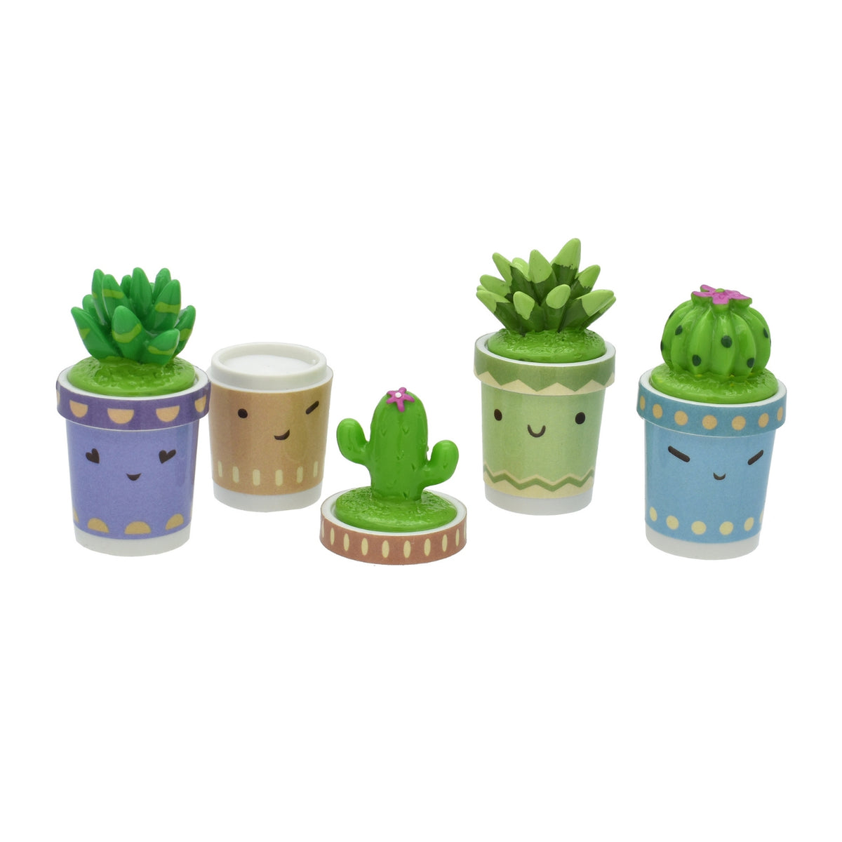 Cutie Cactus Lip Balm, 4 Pack