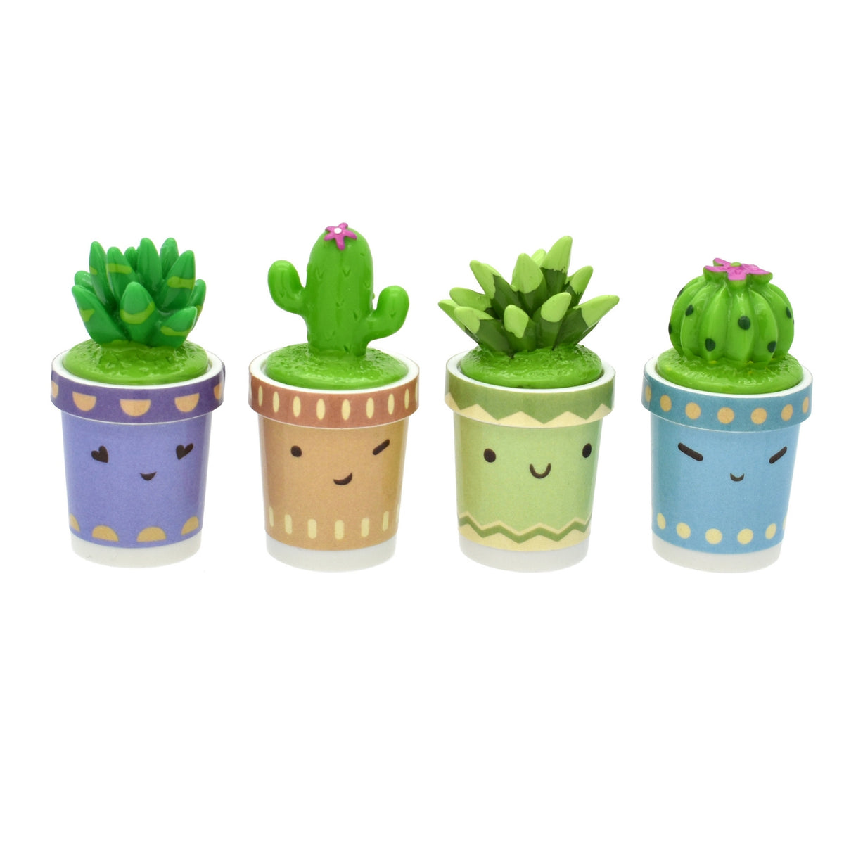 Cutie Cactus Lip Balm, 4 Pack