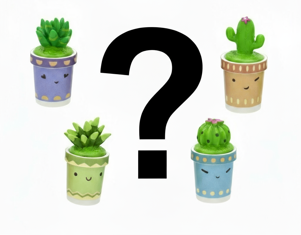 Cutie Cactus Lip Balm, 4 Pack