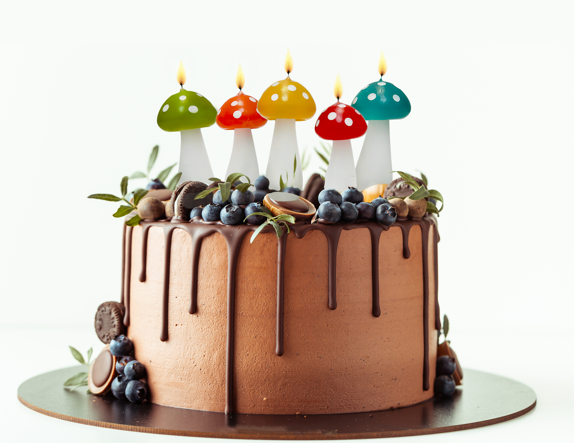 Mushrooms Candles 5 pcs Set