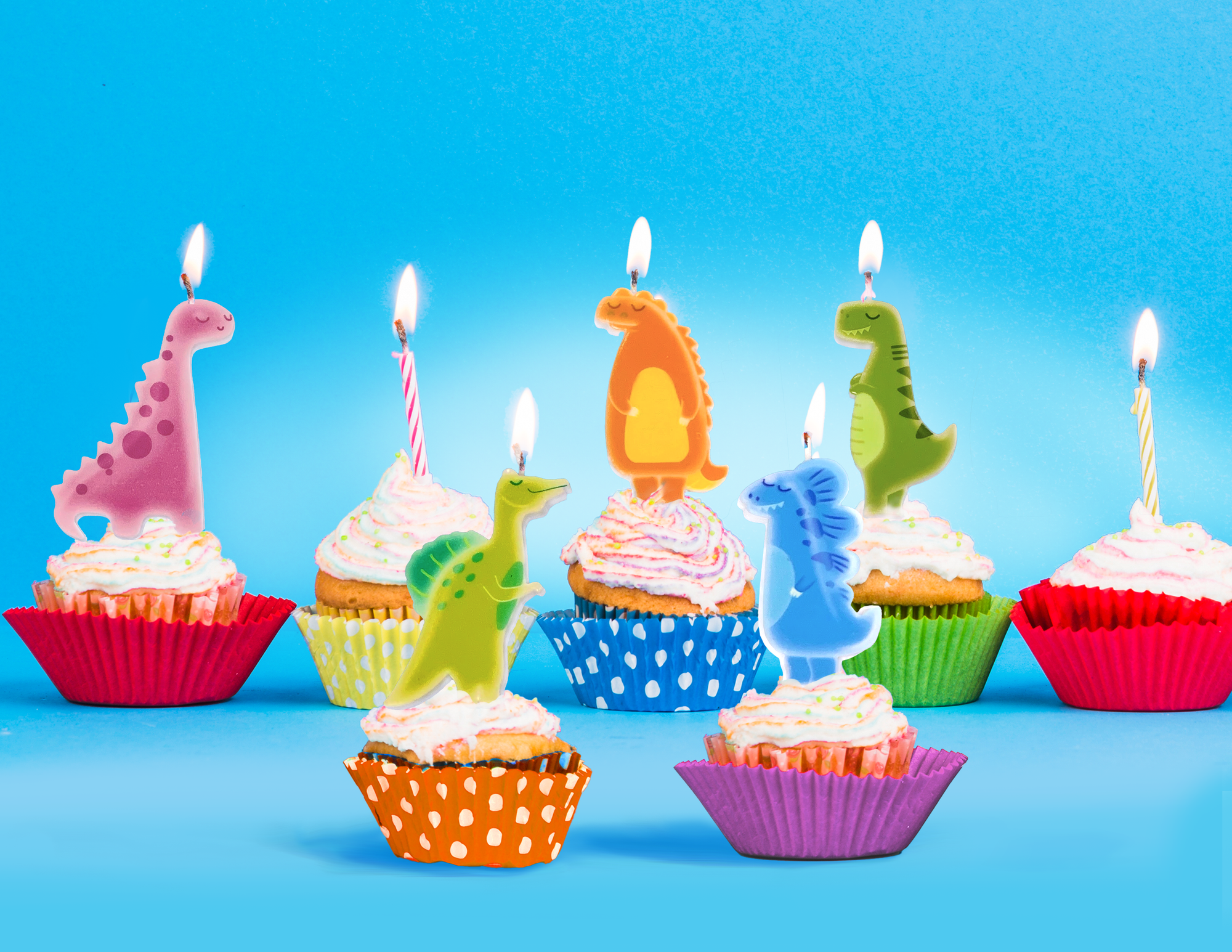 Dino Candle 5 pcs Set