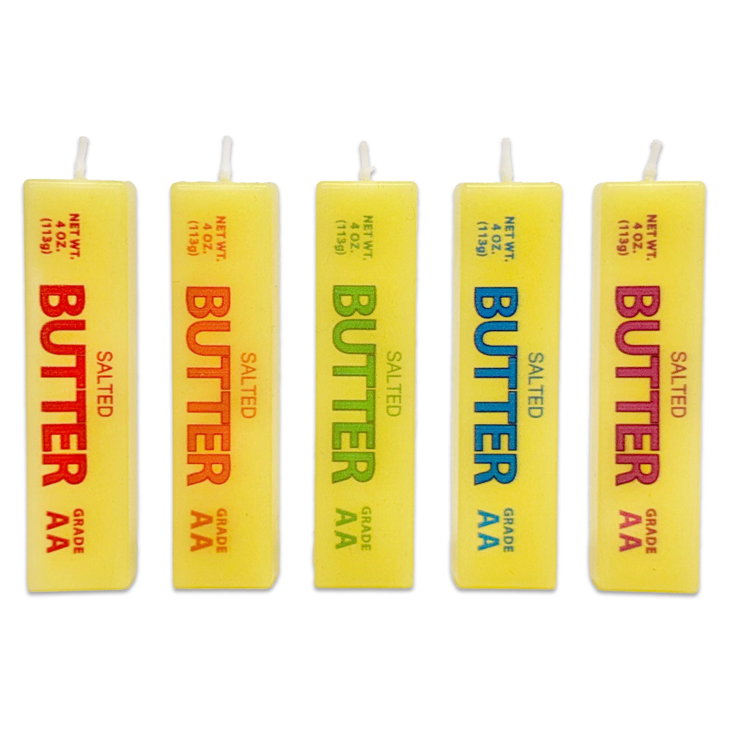 Butter Cake Candles 5pcs Set