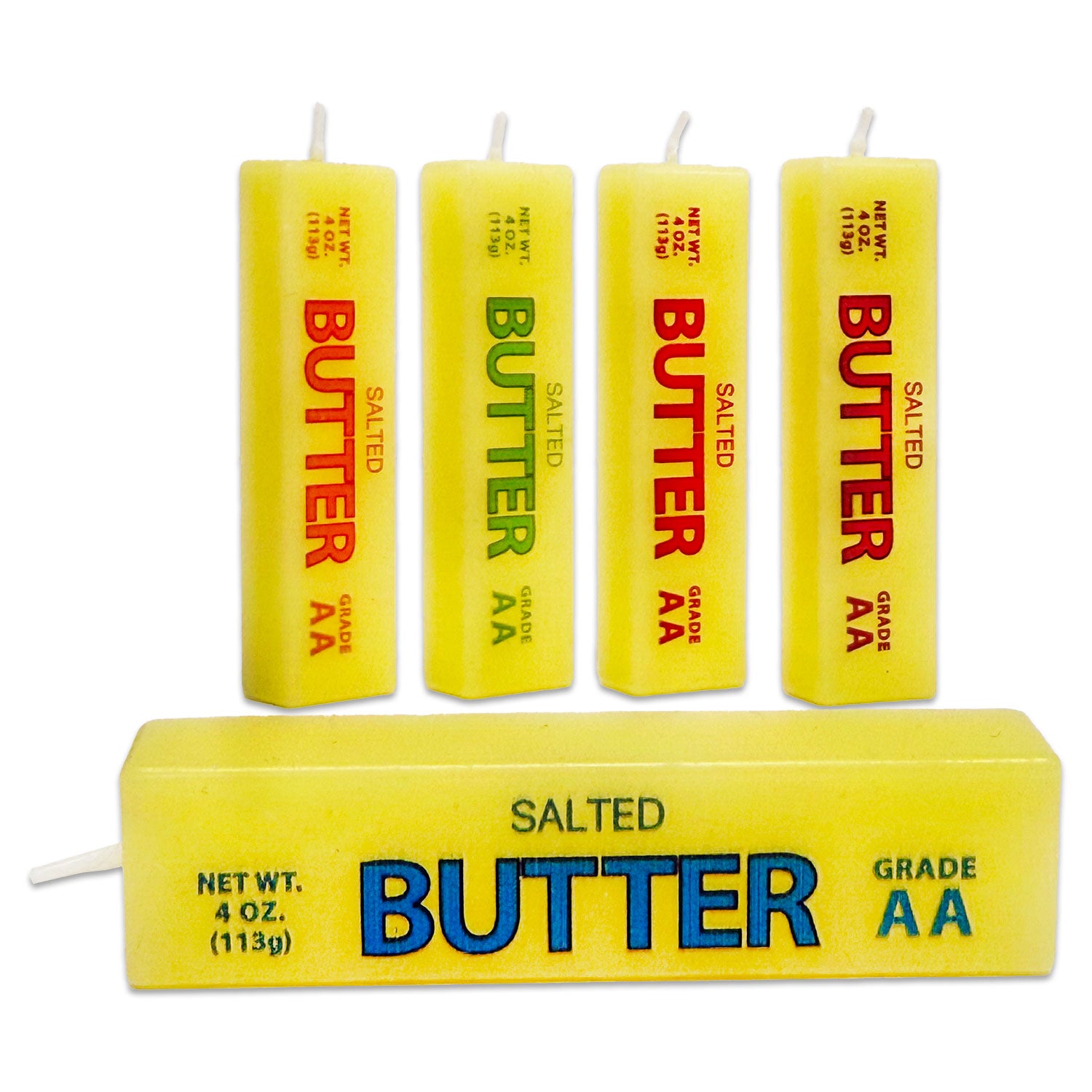 Butter Cake Candles 5pcs Set