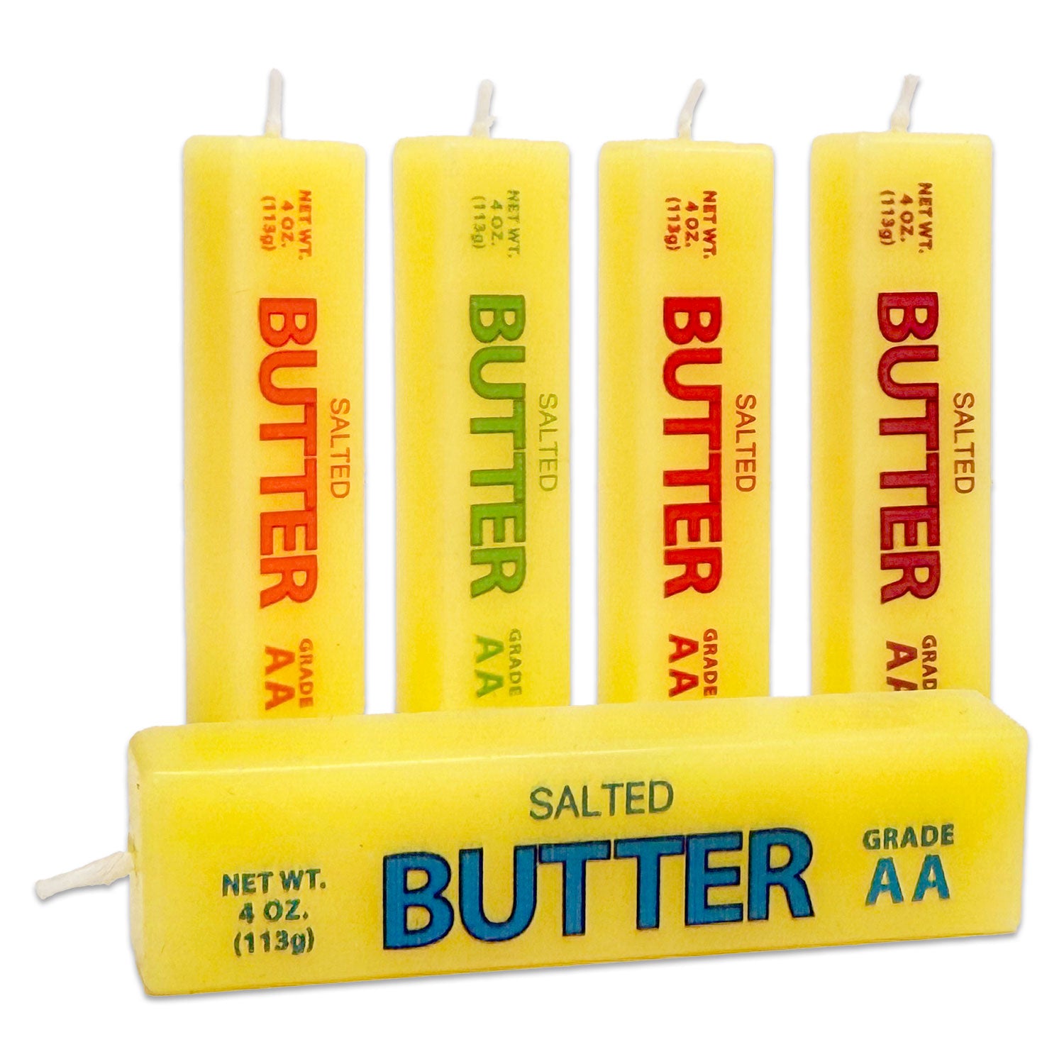 Butter Cake Candles 5pcs Set