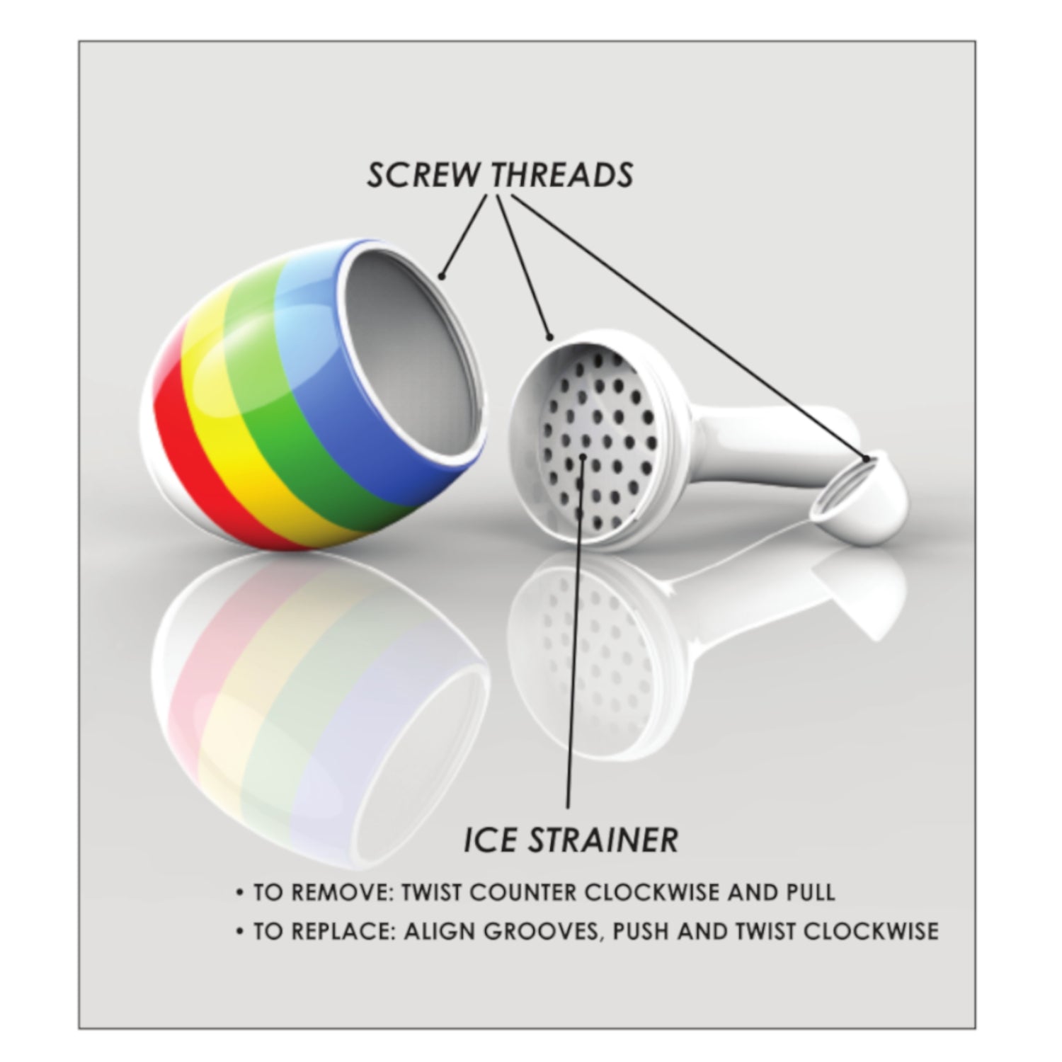 Maraca Cocktail Shaker