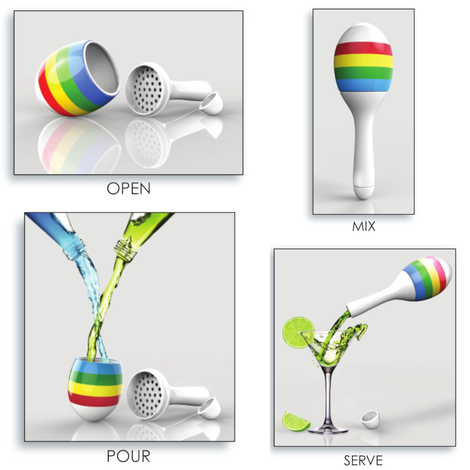 Maraca Cocktail Shaker