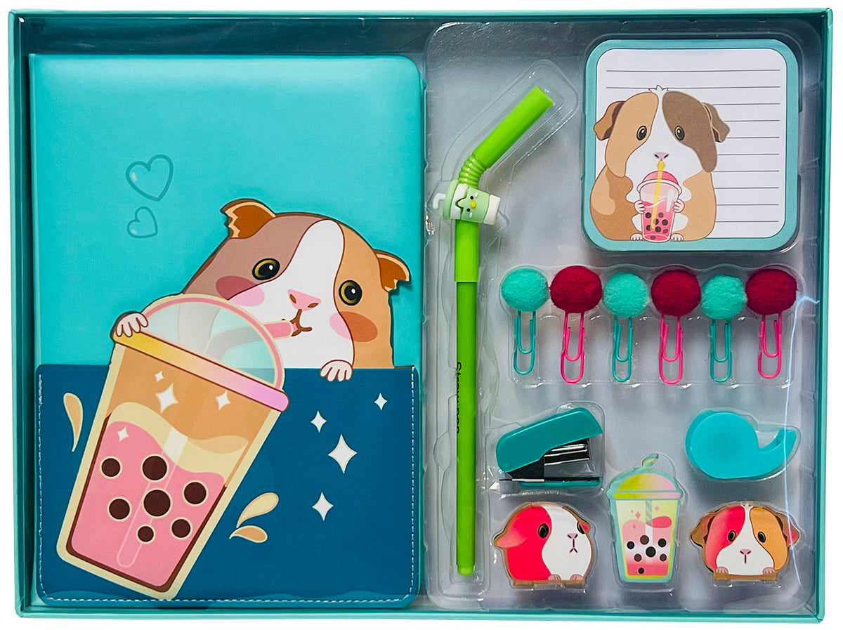 Sippin&#39; Boba Guinea Pig Stationery Set