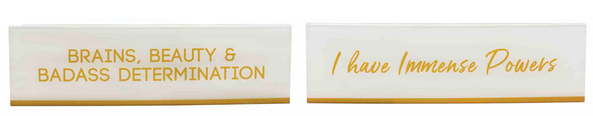 F.A.W.K. Two Sided Desk Plaques