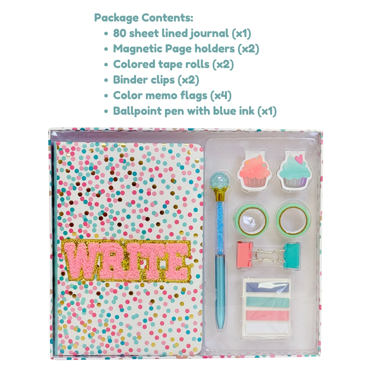 Confetti Boxed Stationary Set