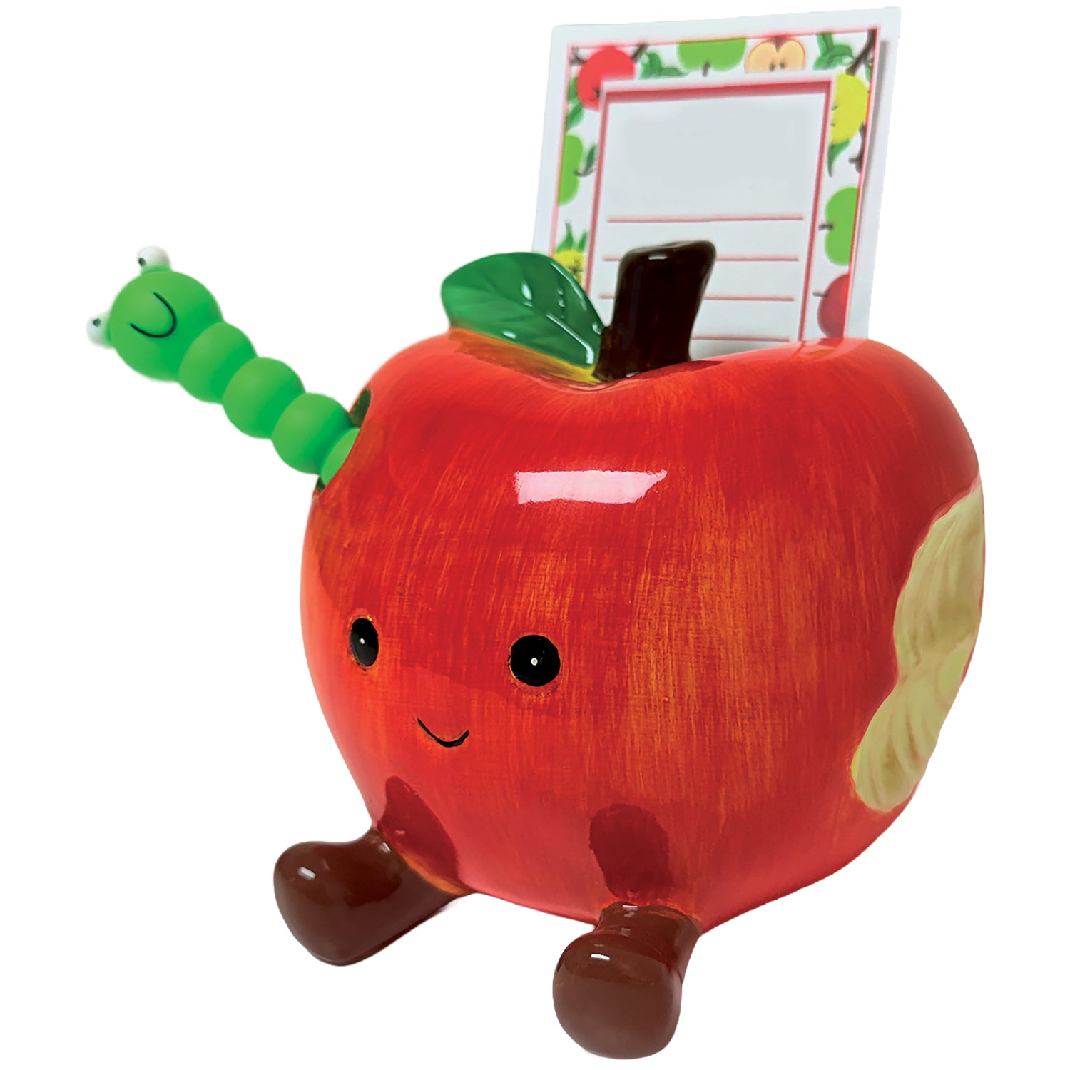Apple Desk Set w/ Worm Pen & Pad