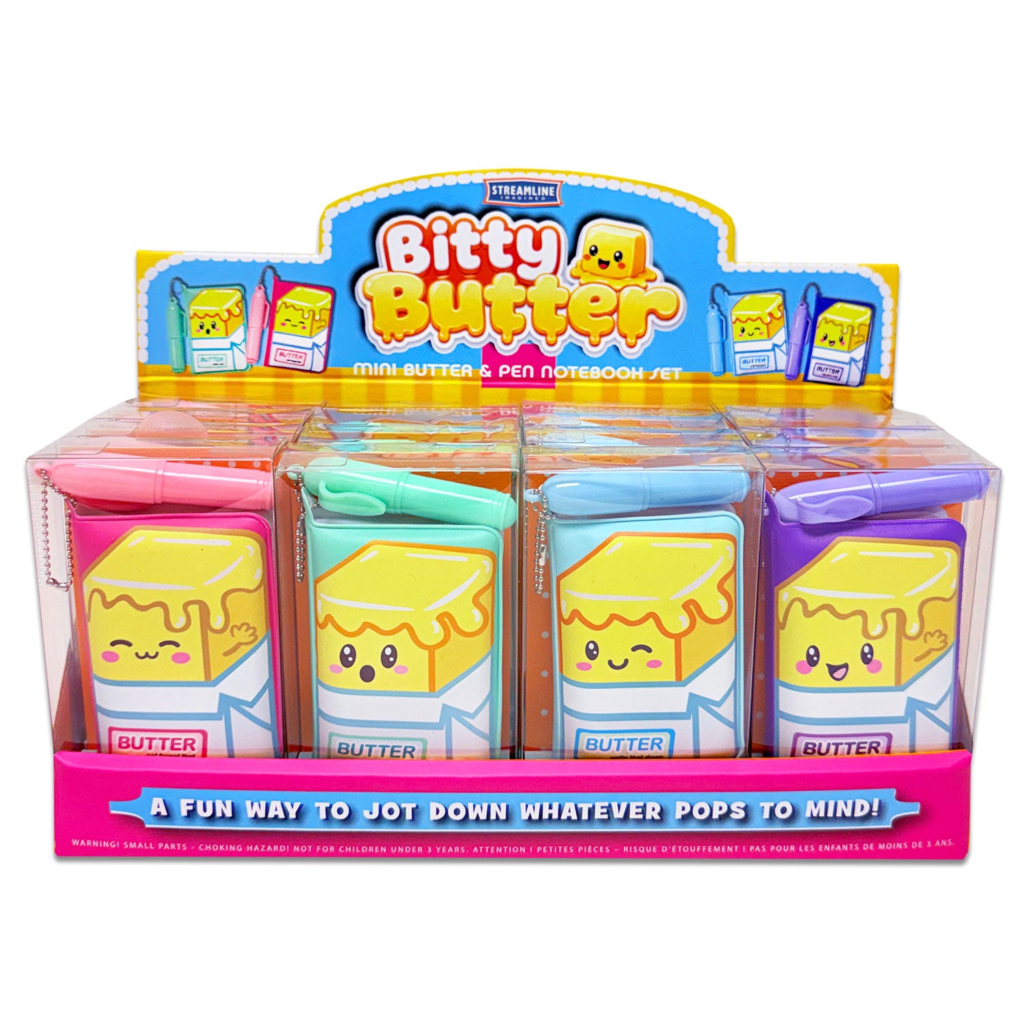 Mini Puffy Butter Notebooks w/ Pen