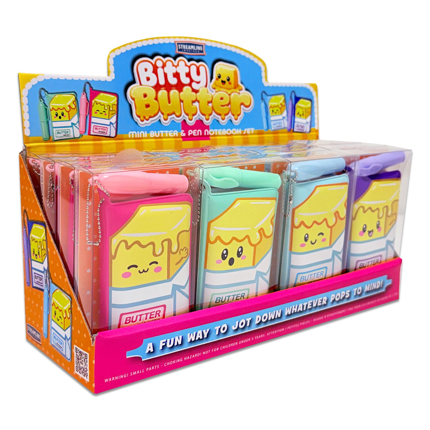 Mini Puffy Butter Notebooks w/ Pen