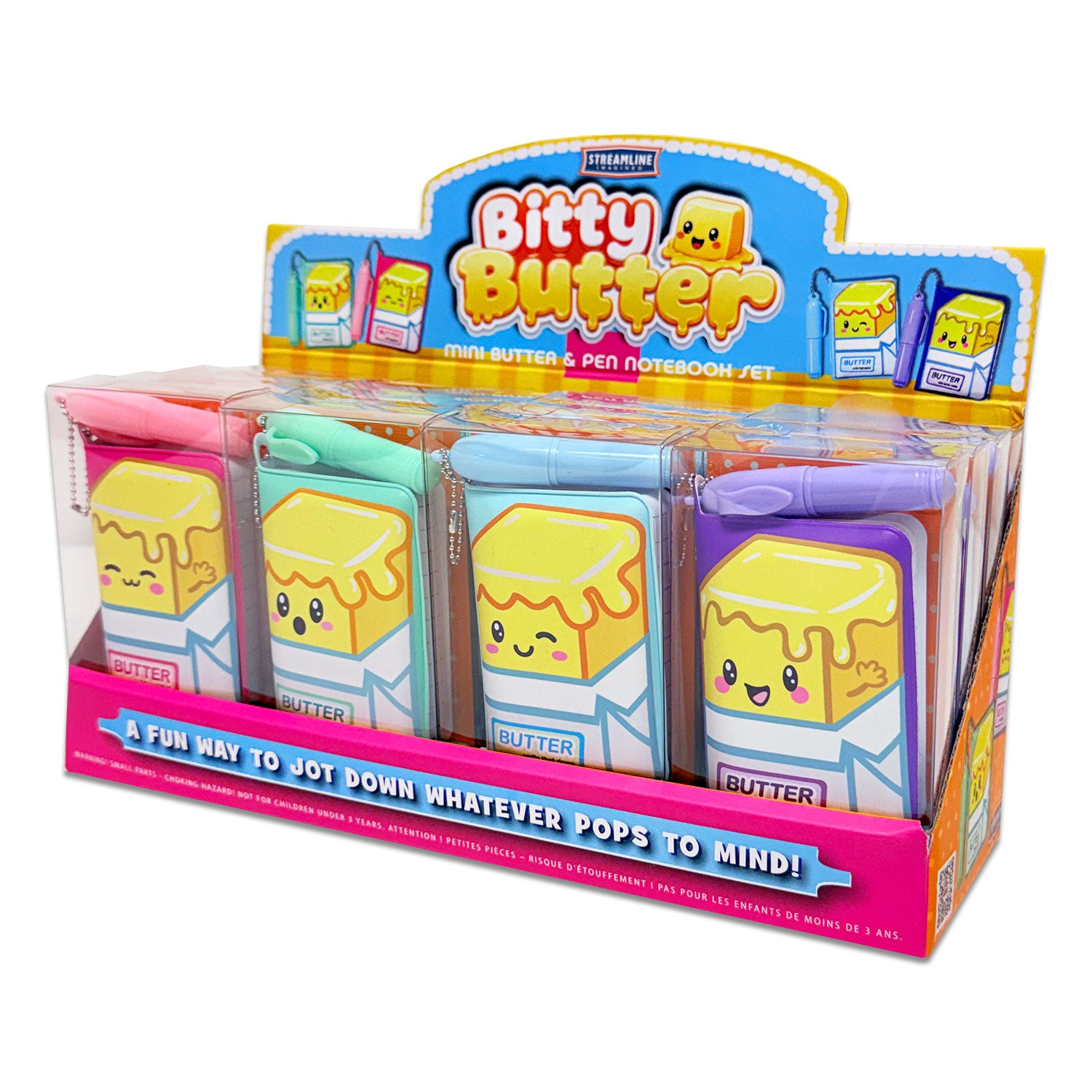 Mini Puffy Butter Notebooks w/ Pen