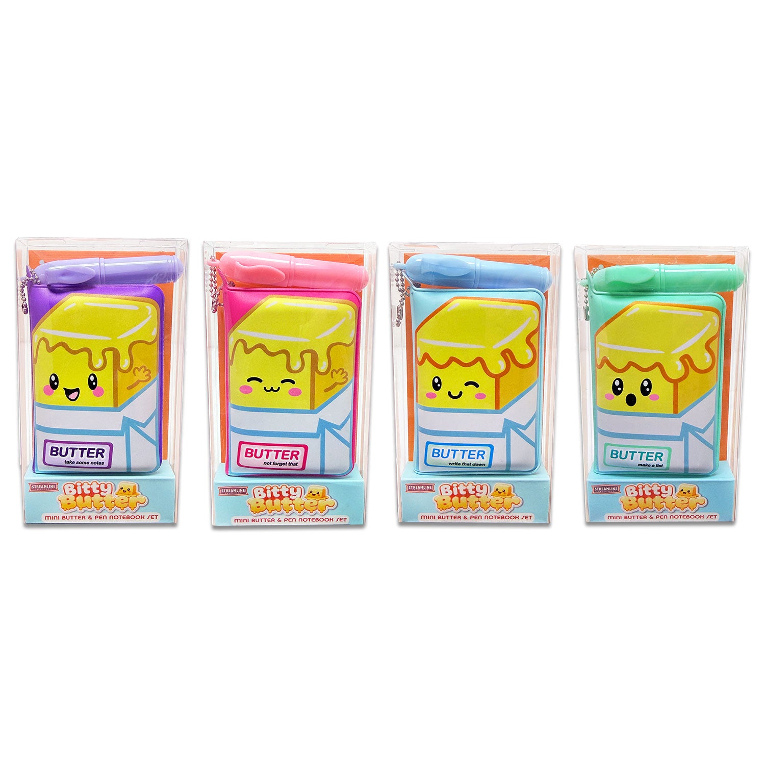 Mini Puffy Butter Notebooks w/ Pen