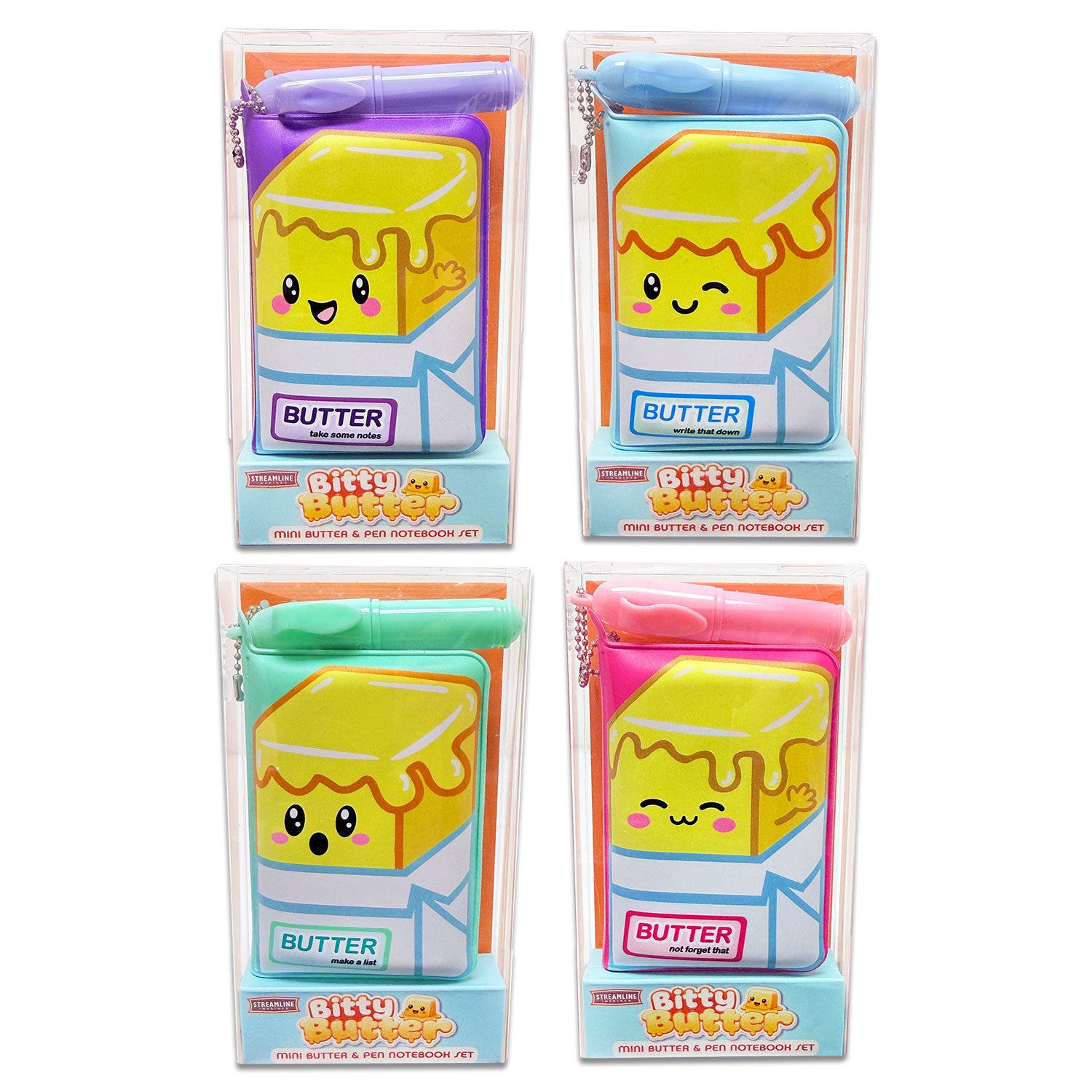 Mini Puffy Butter Notebooks w/ Pen