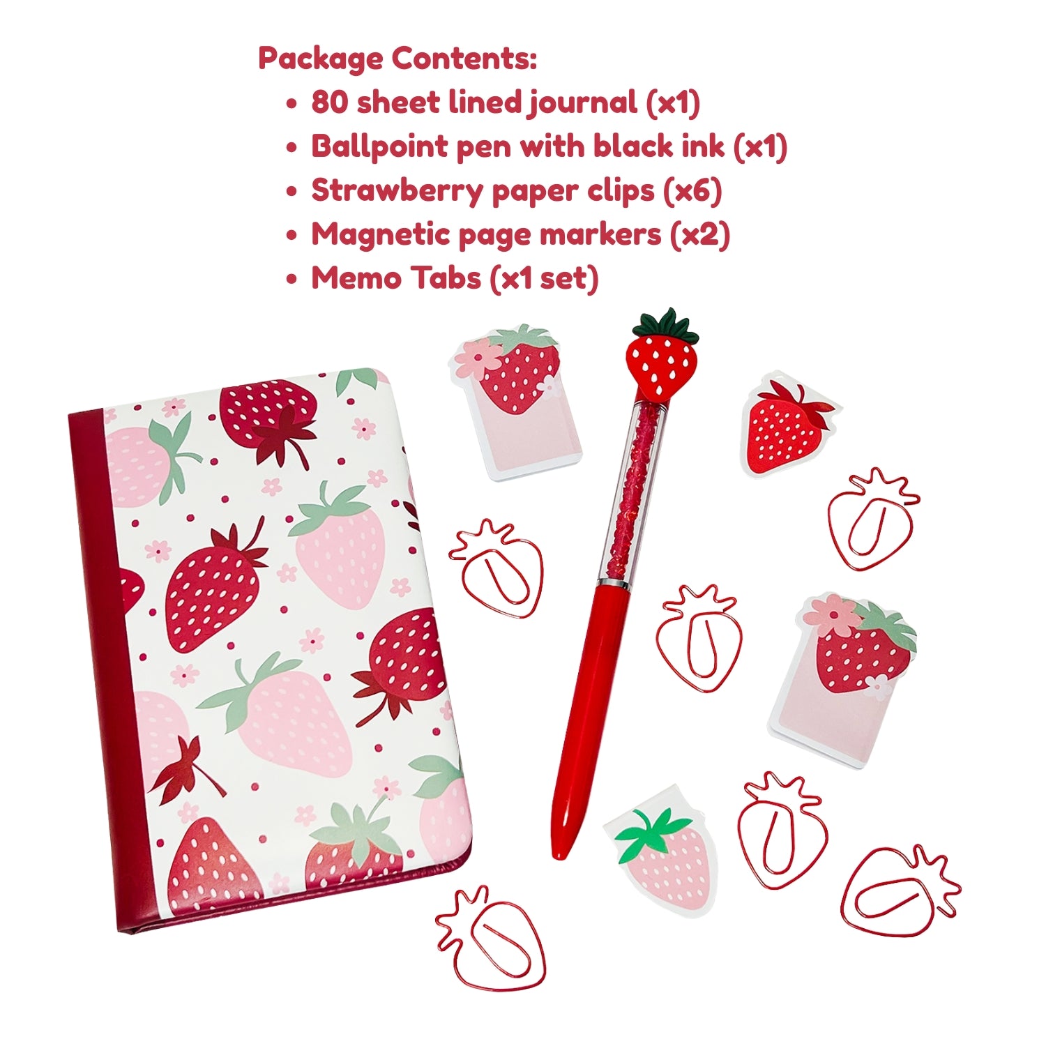Strawberry Mini Boxed Journal Set