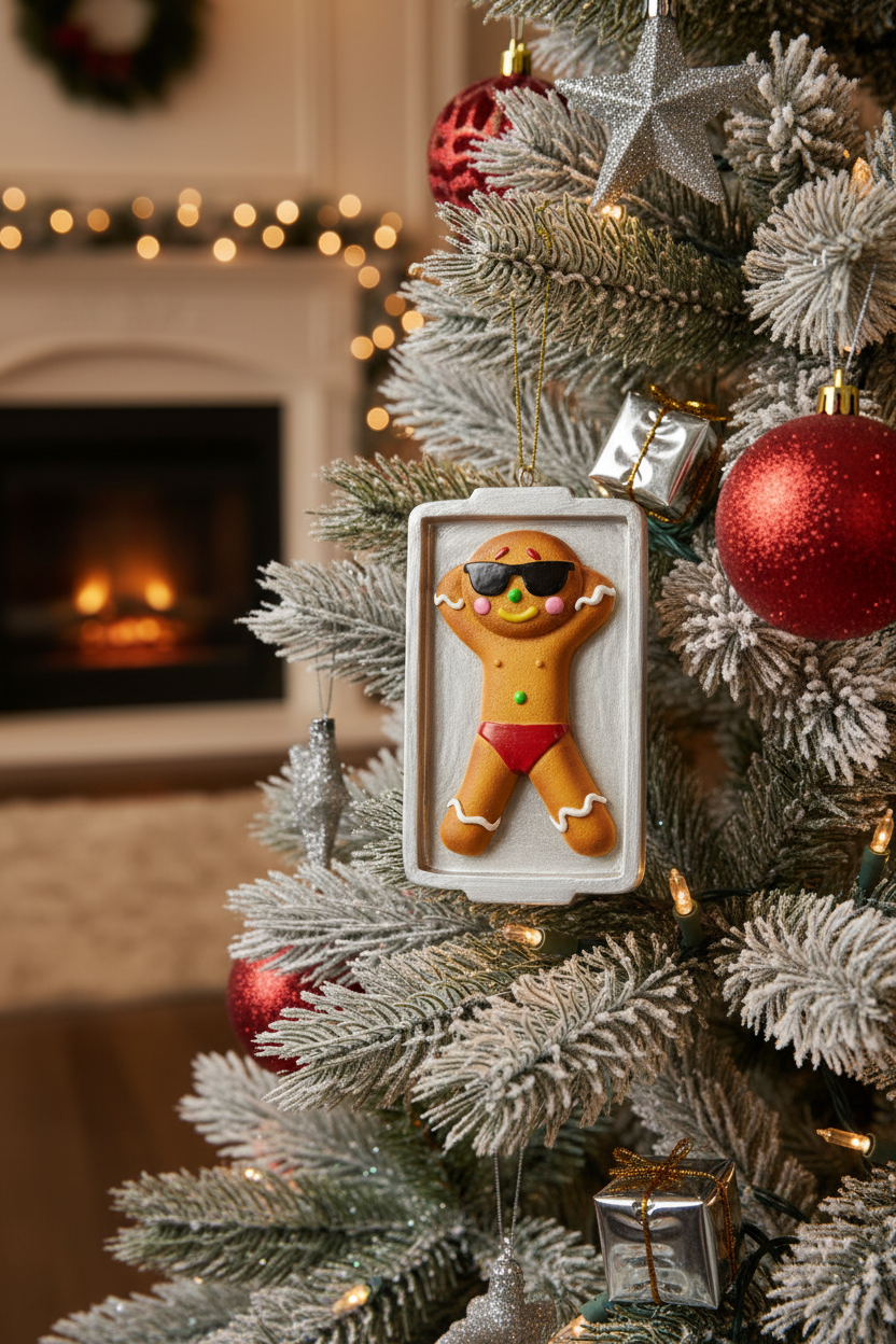 Crooked Ornaments - Gingerbread Tan