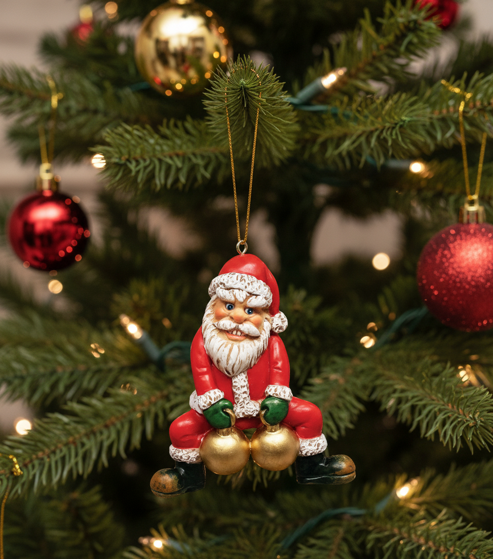 Crooked Ornaments - Bad Santa