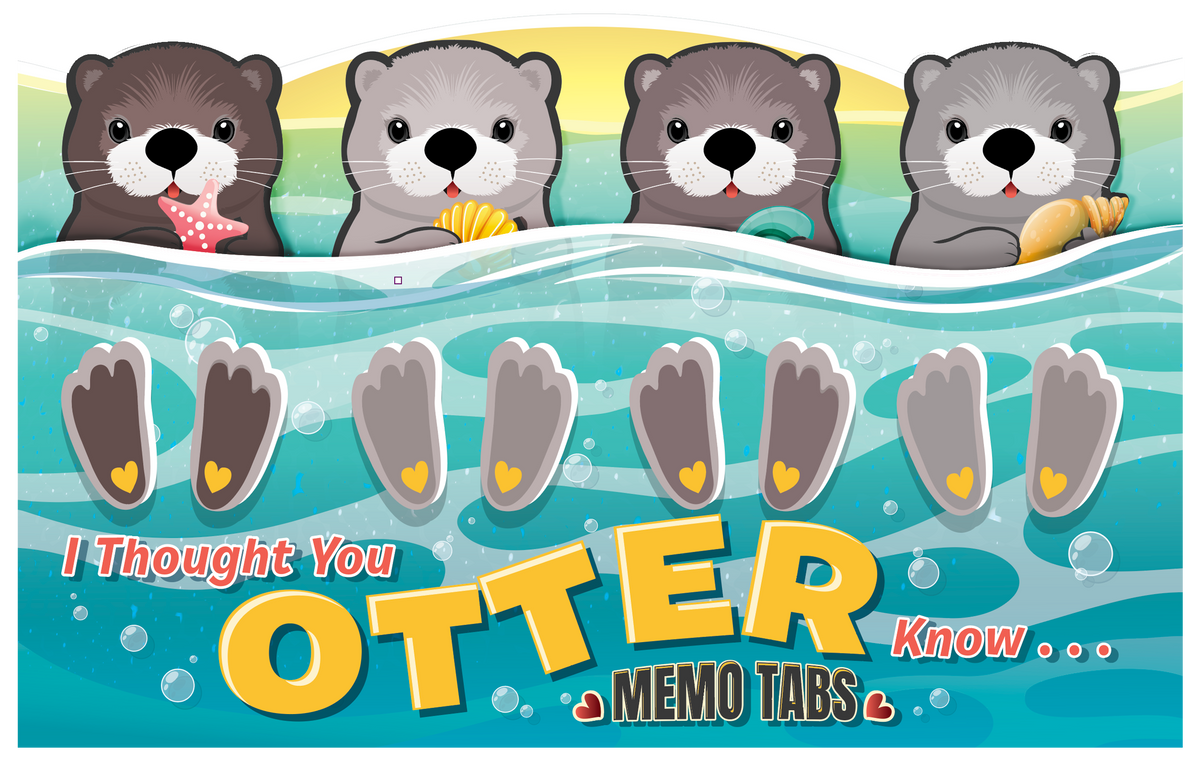 You Otter Know Memo Tab Set