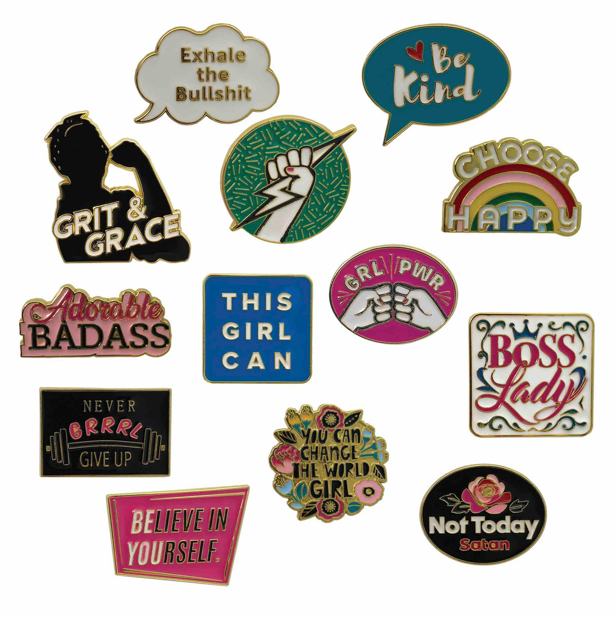 Enamel Power Pins