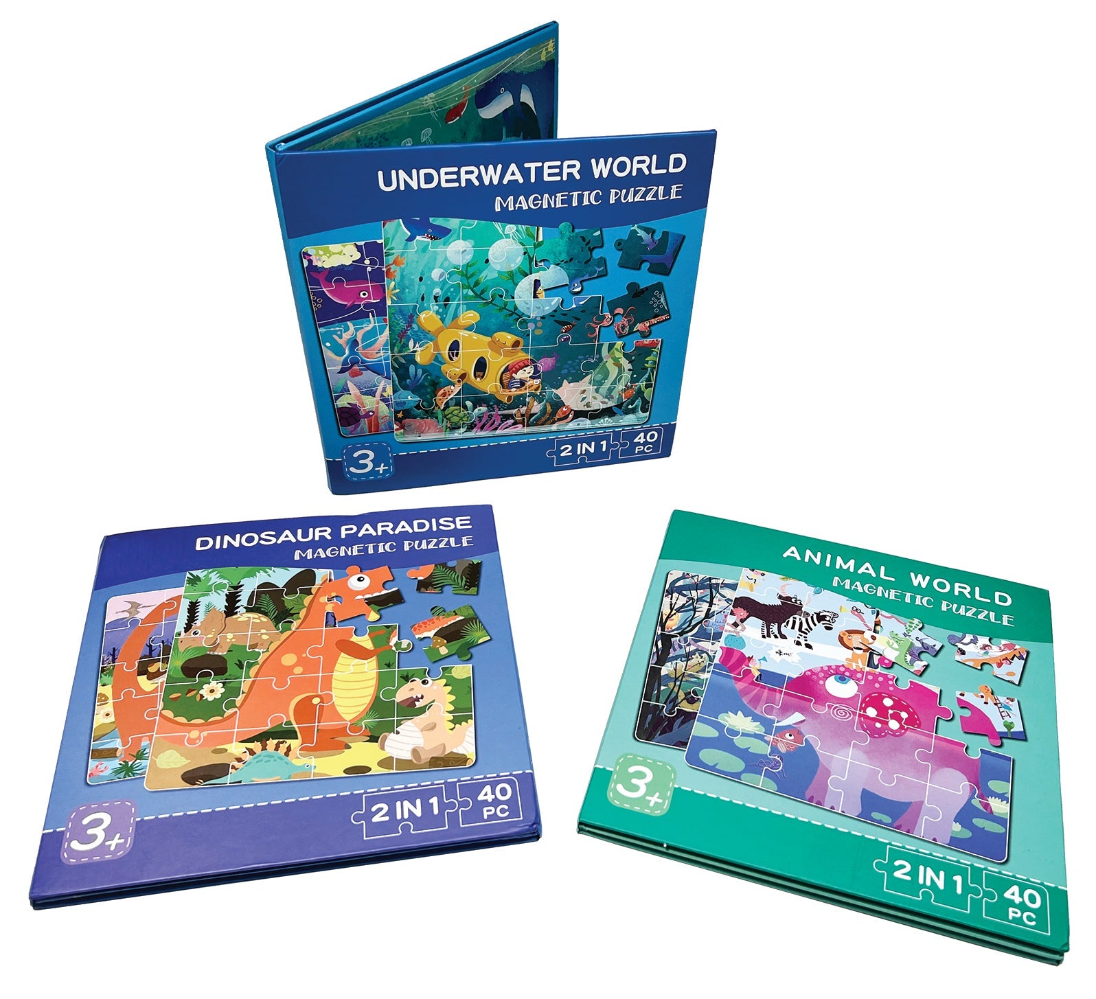 ※manary244 vol.1と3セット Magnetic 2 Puzzles in 1 Book, 1 Each - Streamline Imagined Retail