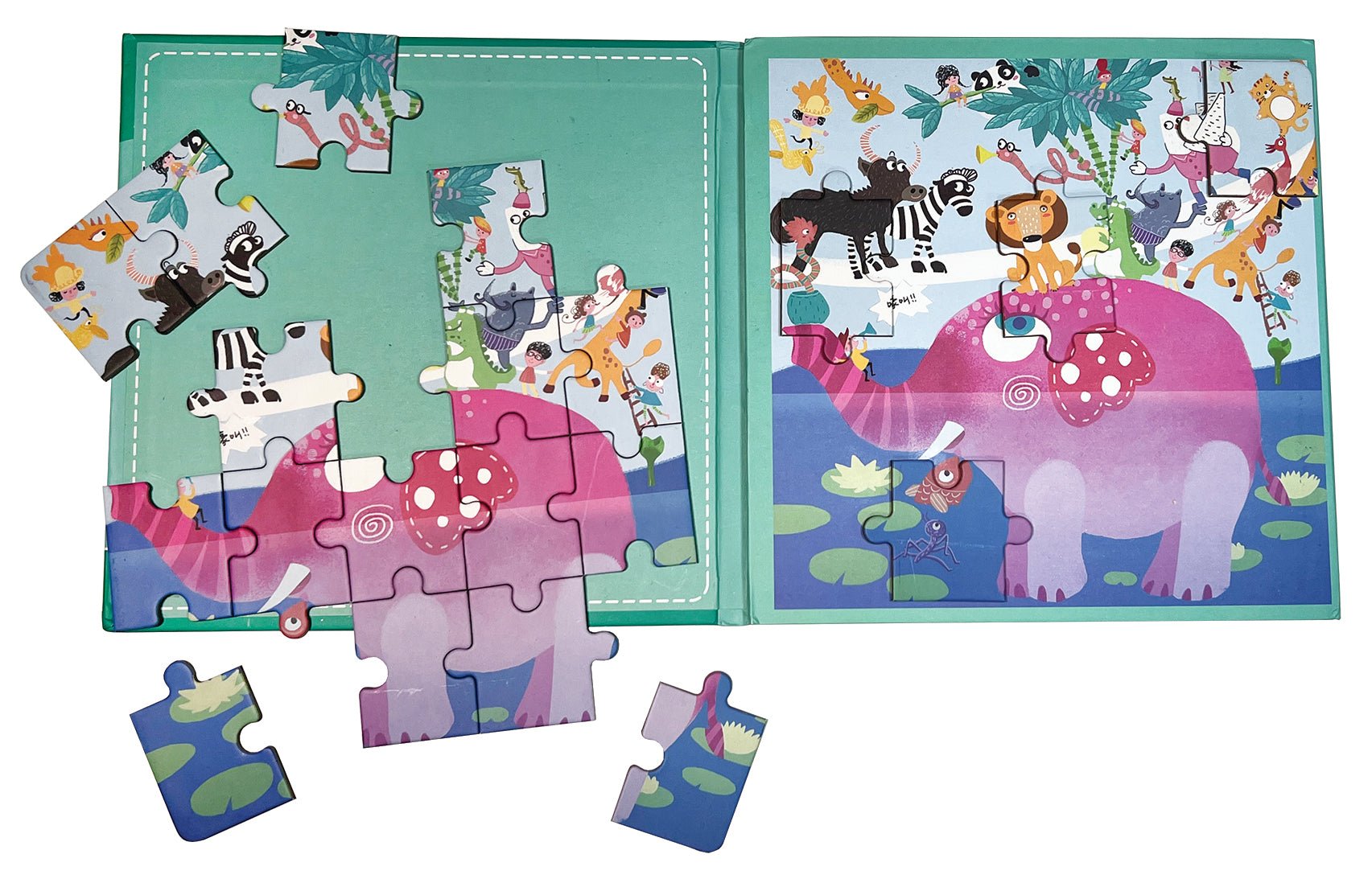 Magnetic 2 Puzzles in 1 Book, 1 Each