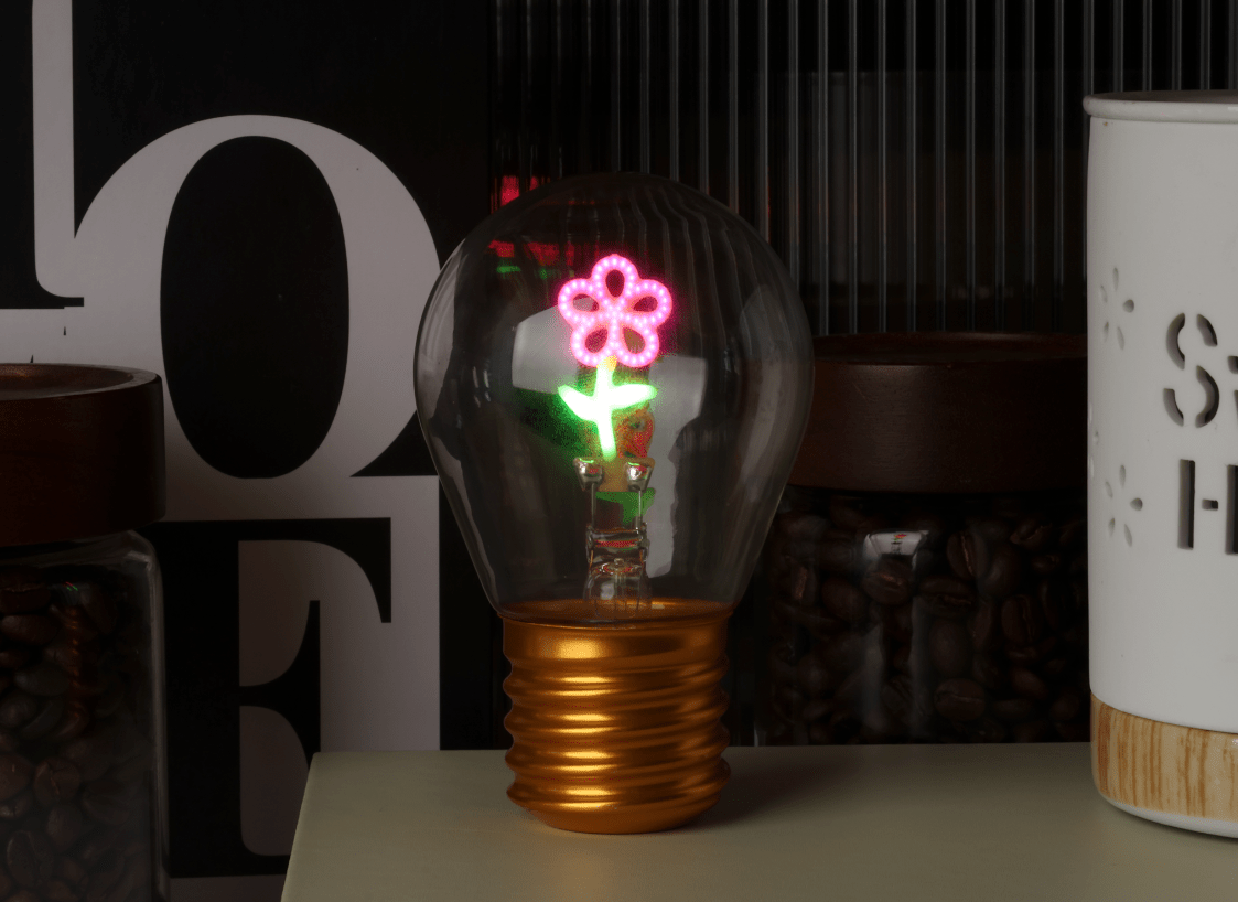 Neon Bulb Light- Flower