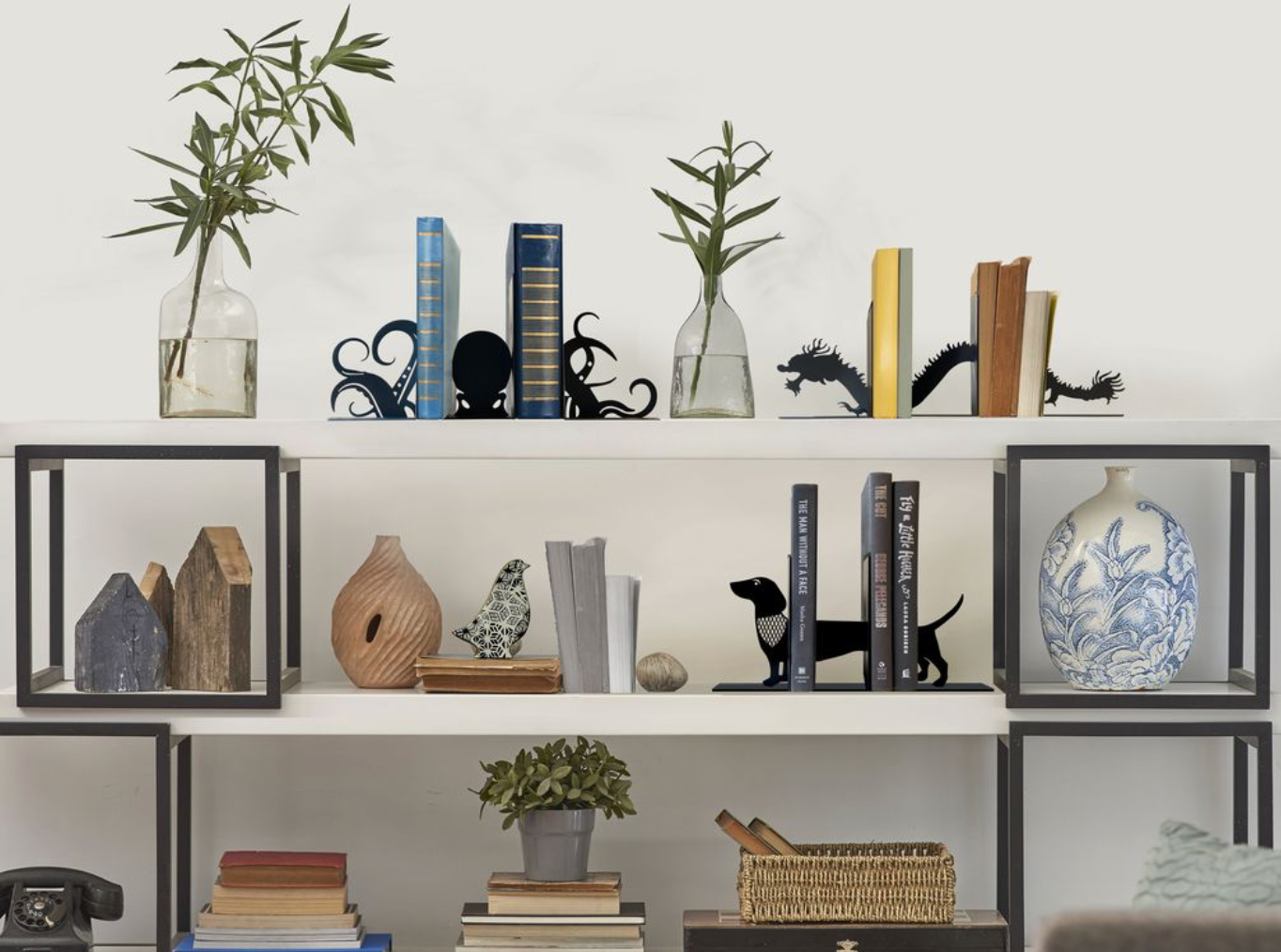 3 Piece Scene Maker Bookends - Kraken