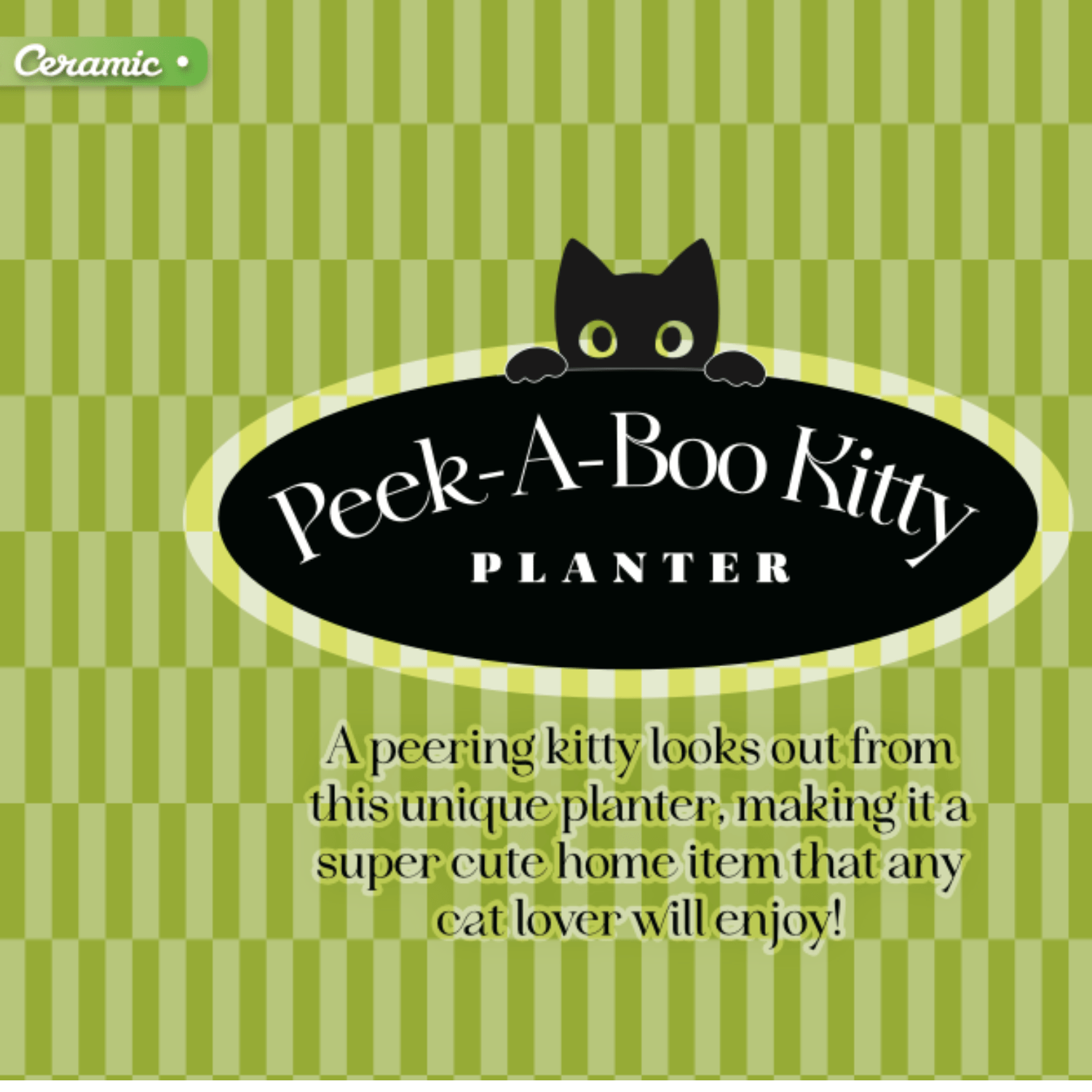 Peek-A-Boo Kitty Planter