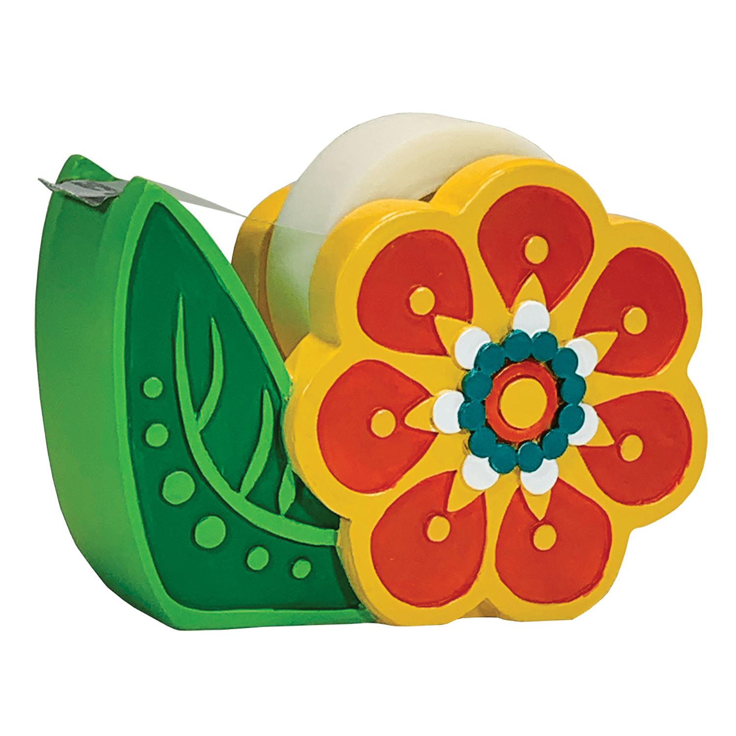 Vintage Flower Tape Dispenser, Resin